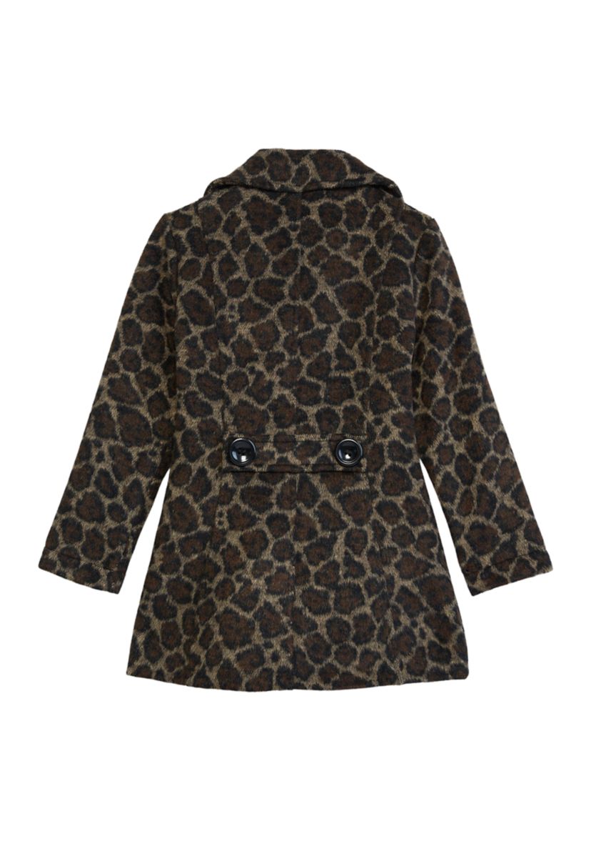 Girls 4-6x Printed Peacoat