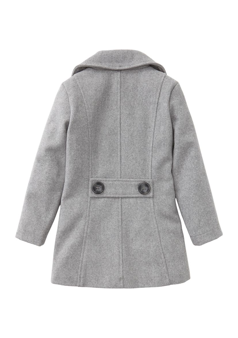 Girls 4-6x Faux Wool Peacoat 