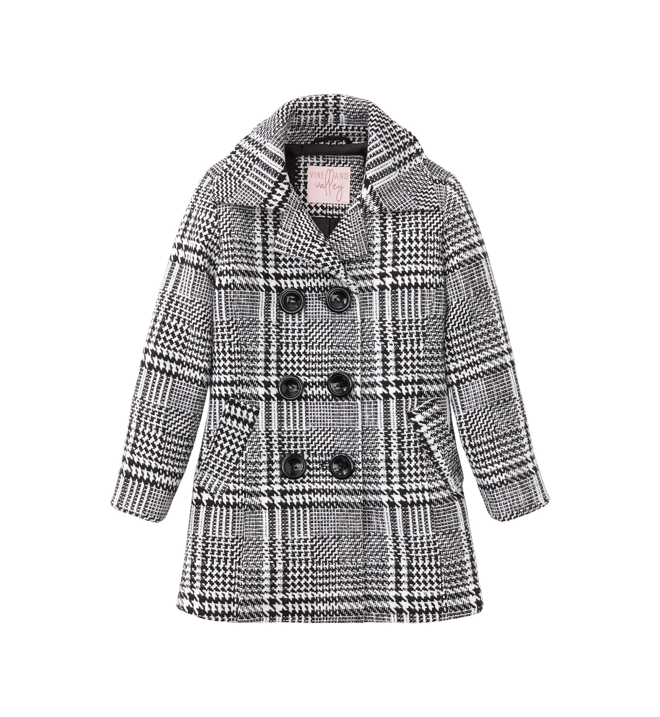 Girls 4-6x Faux Wool Peacoat