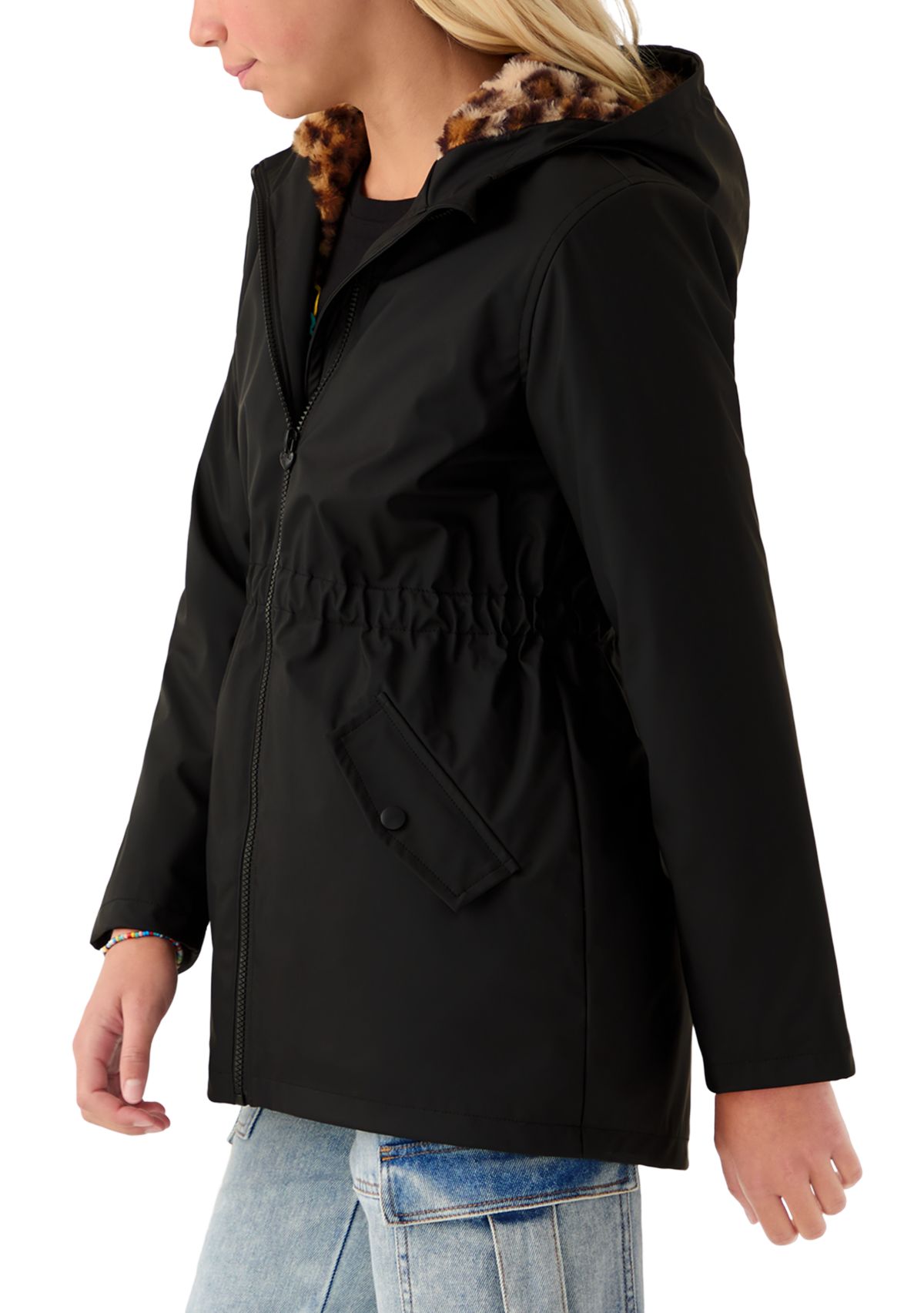 Girls 7-16 Anorak Raincoat 