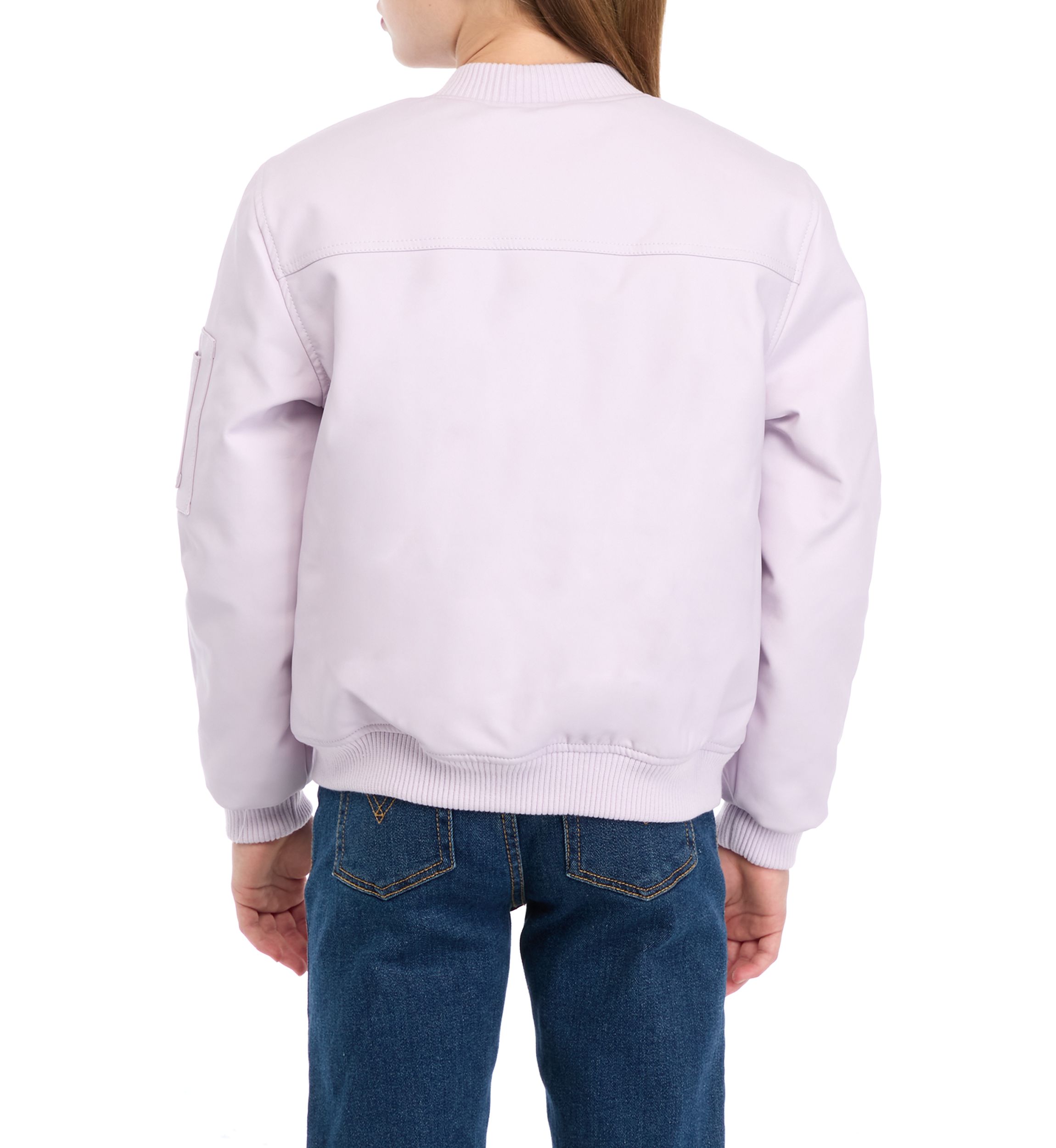 Girls 7-16 Pleather Bomber Jacket