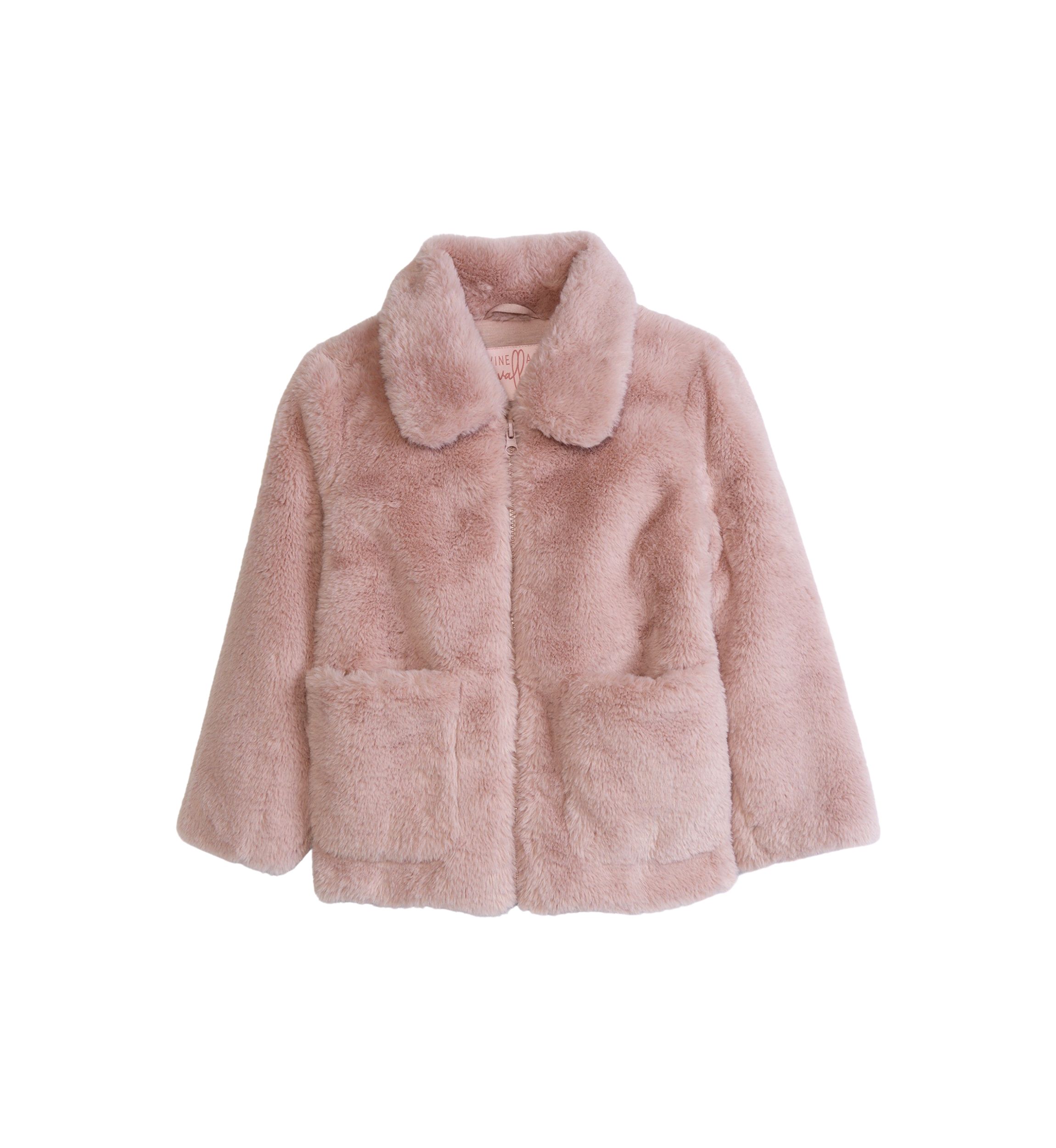 Girls 4-6x Cozy Zip Jacket with Collar