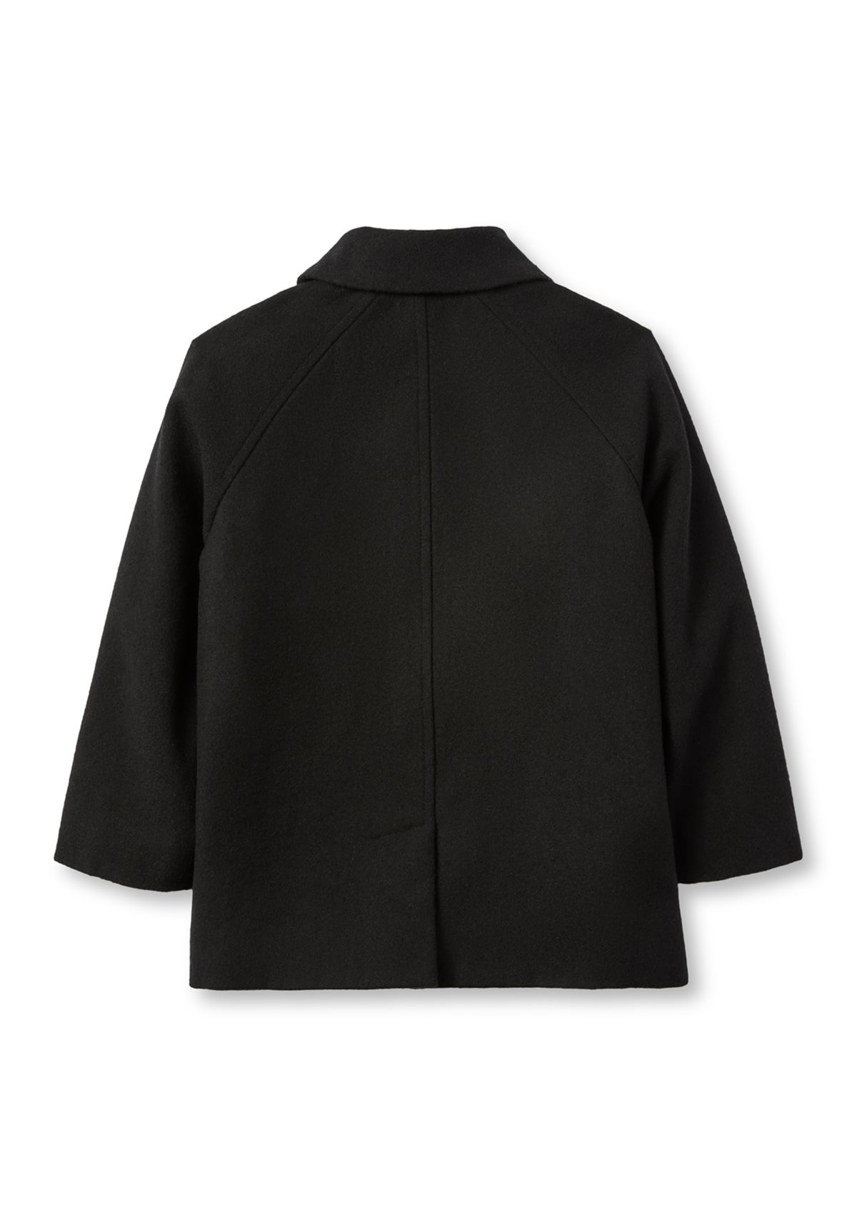Girls 4-6x Faux Wool Button Down Coat