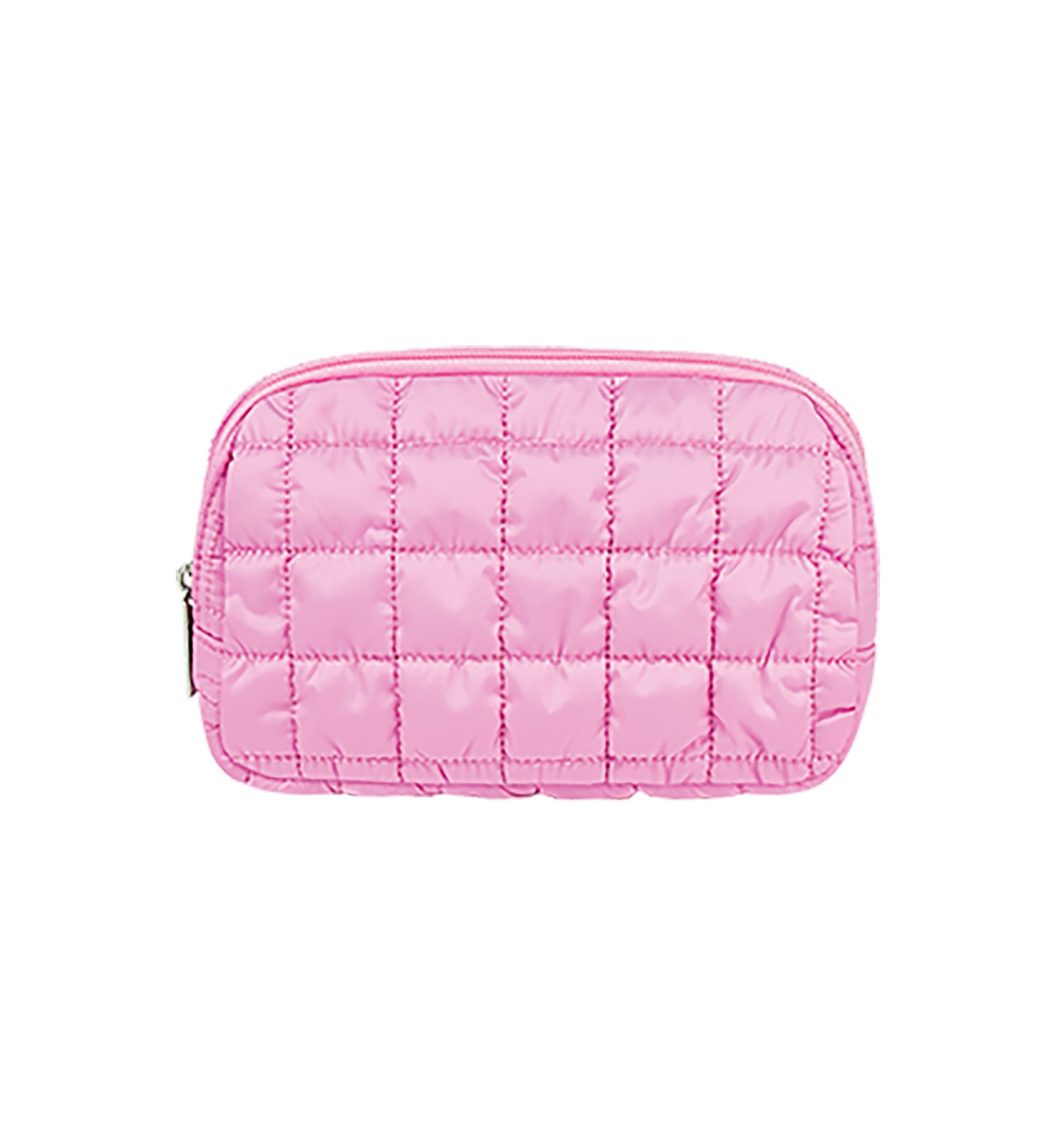 Pink Quilted Belt Bag 
