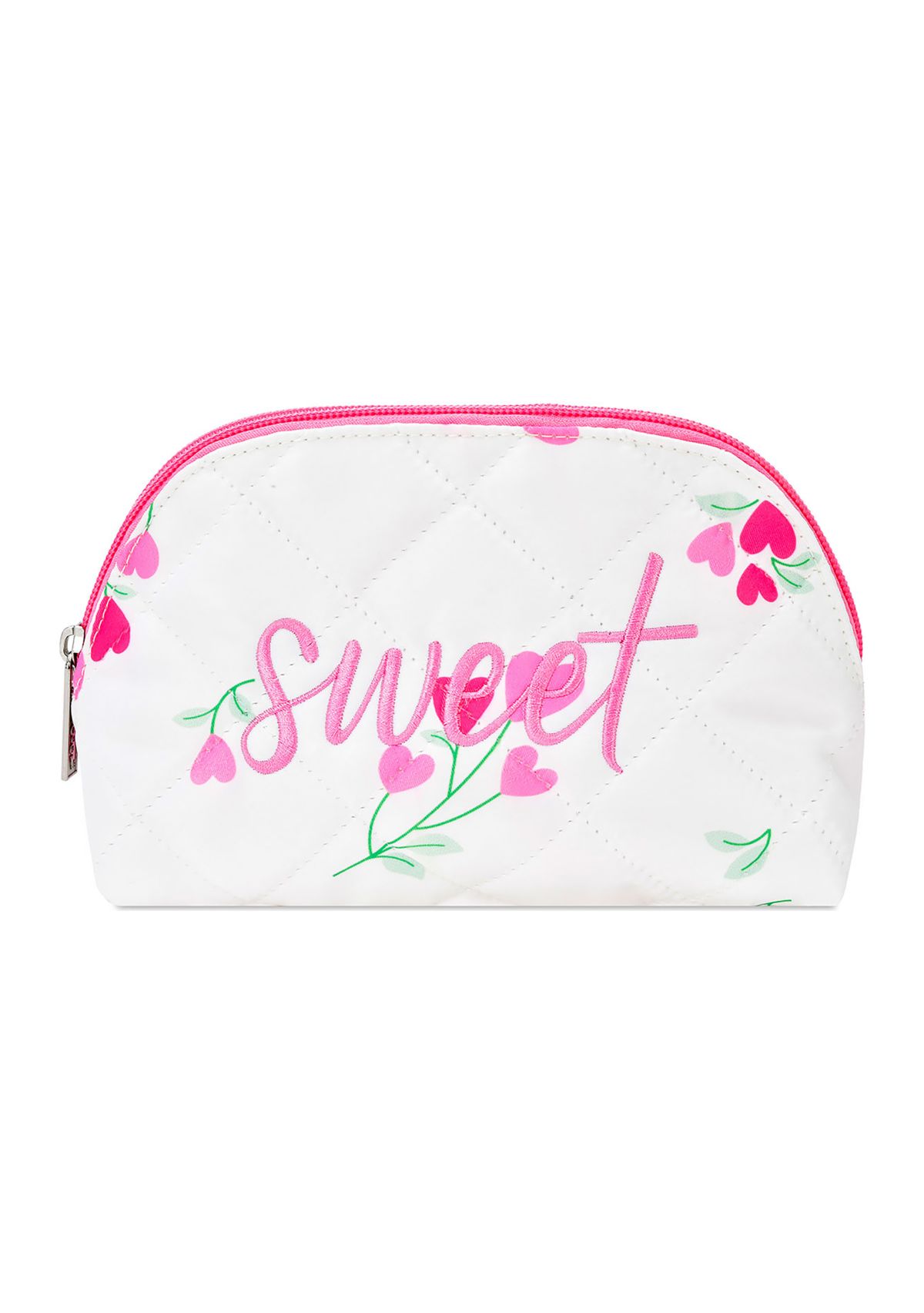Sweet Printed Quilted Cosmetic Case