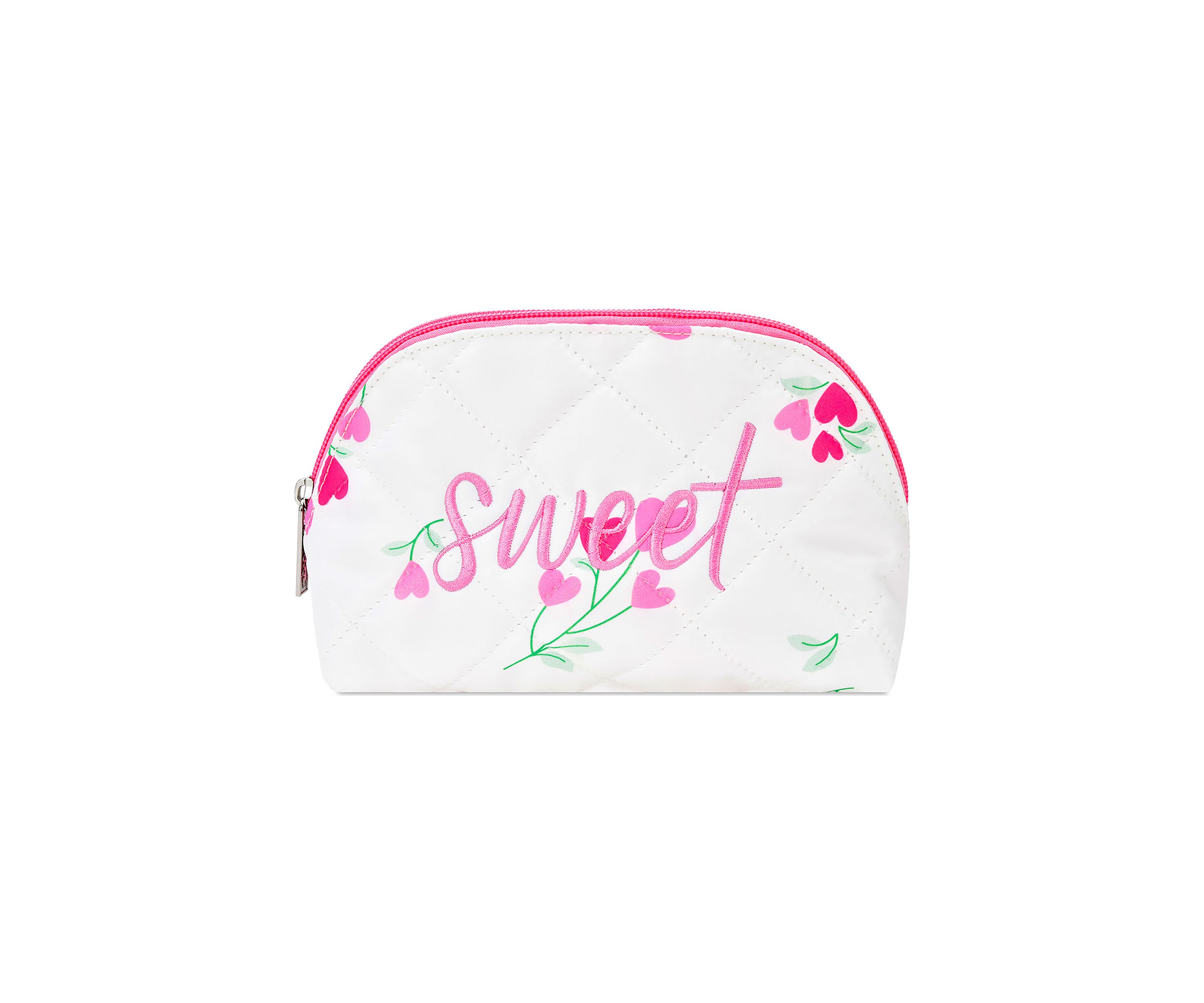 Sweet Printed Quilted Cosmetic Case