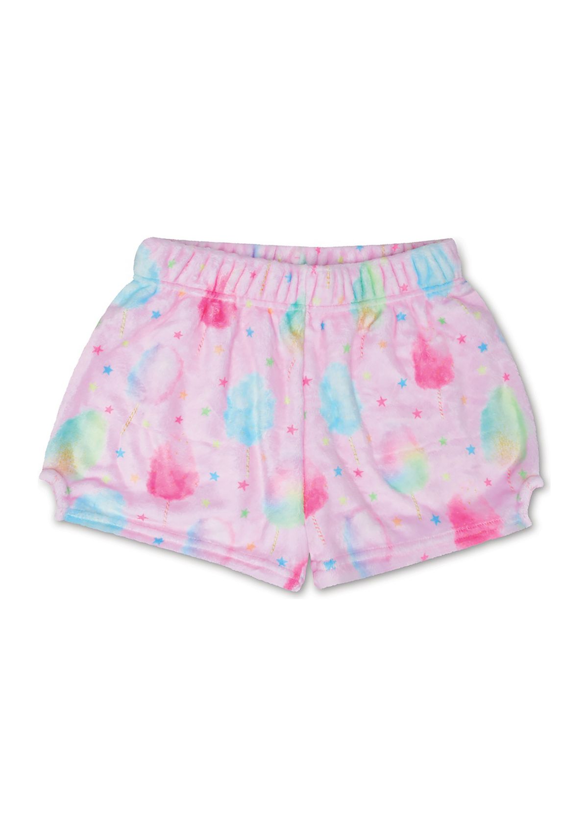 Girls 7-16 Plush Cotton Candy Printed Lounge Shorts