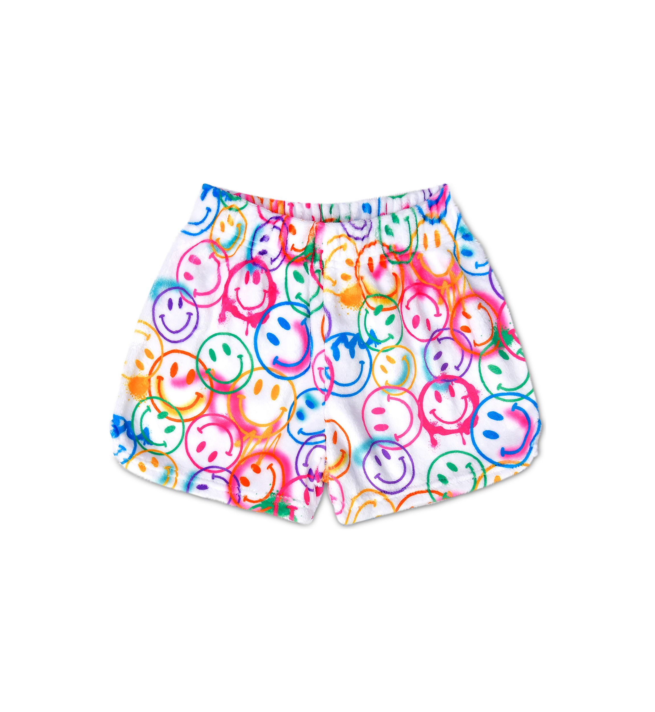 Girls 7-16 Smiles Everywhere Plush Shorts