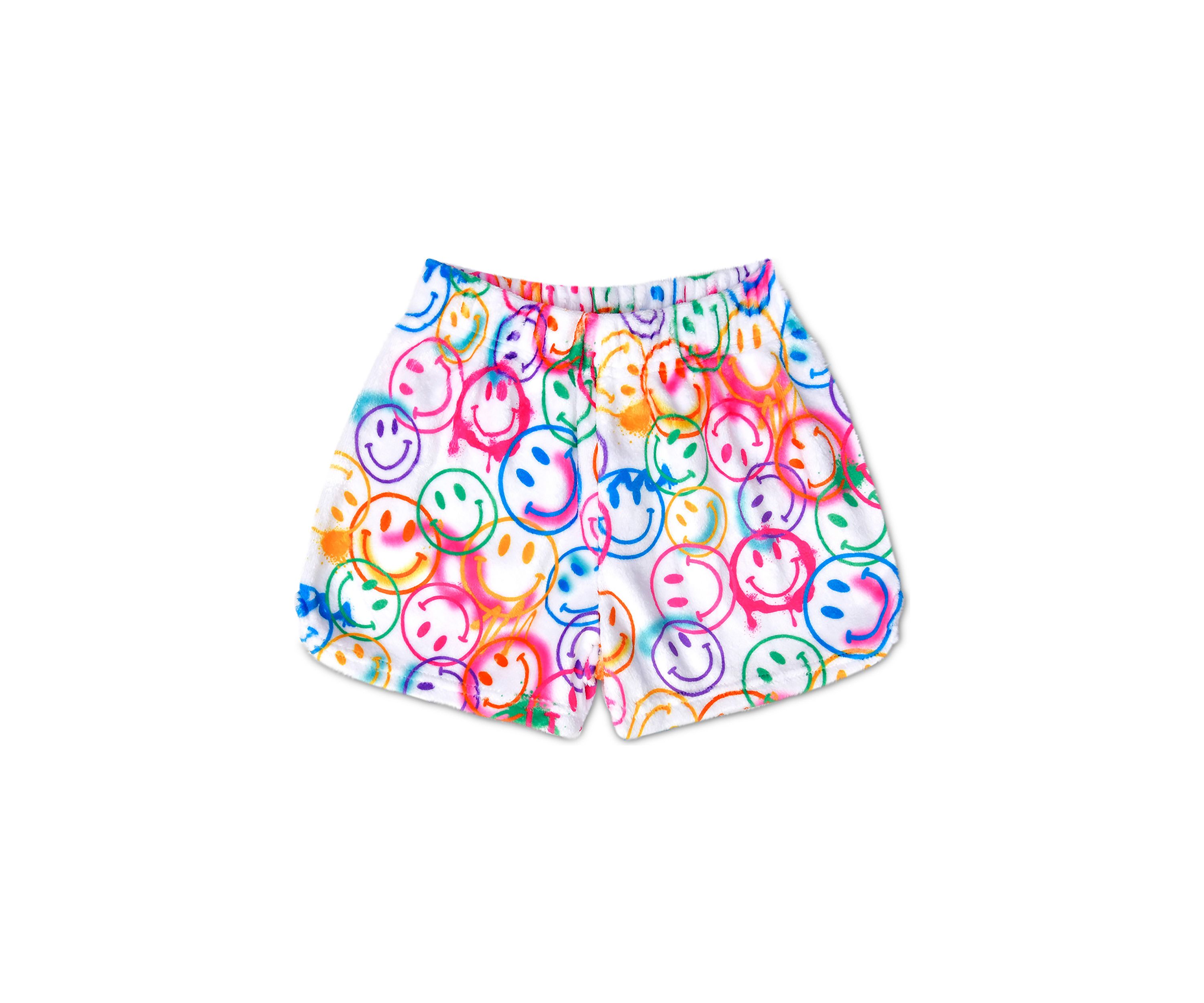 Girls 7-16 Smiles Everywhere Plush Shorts