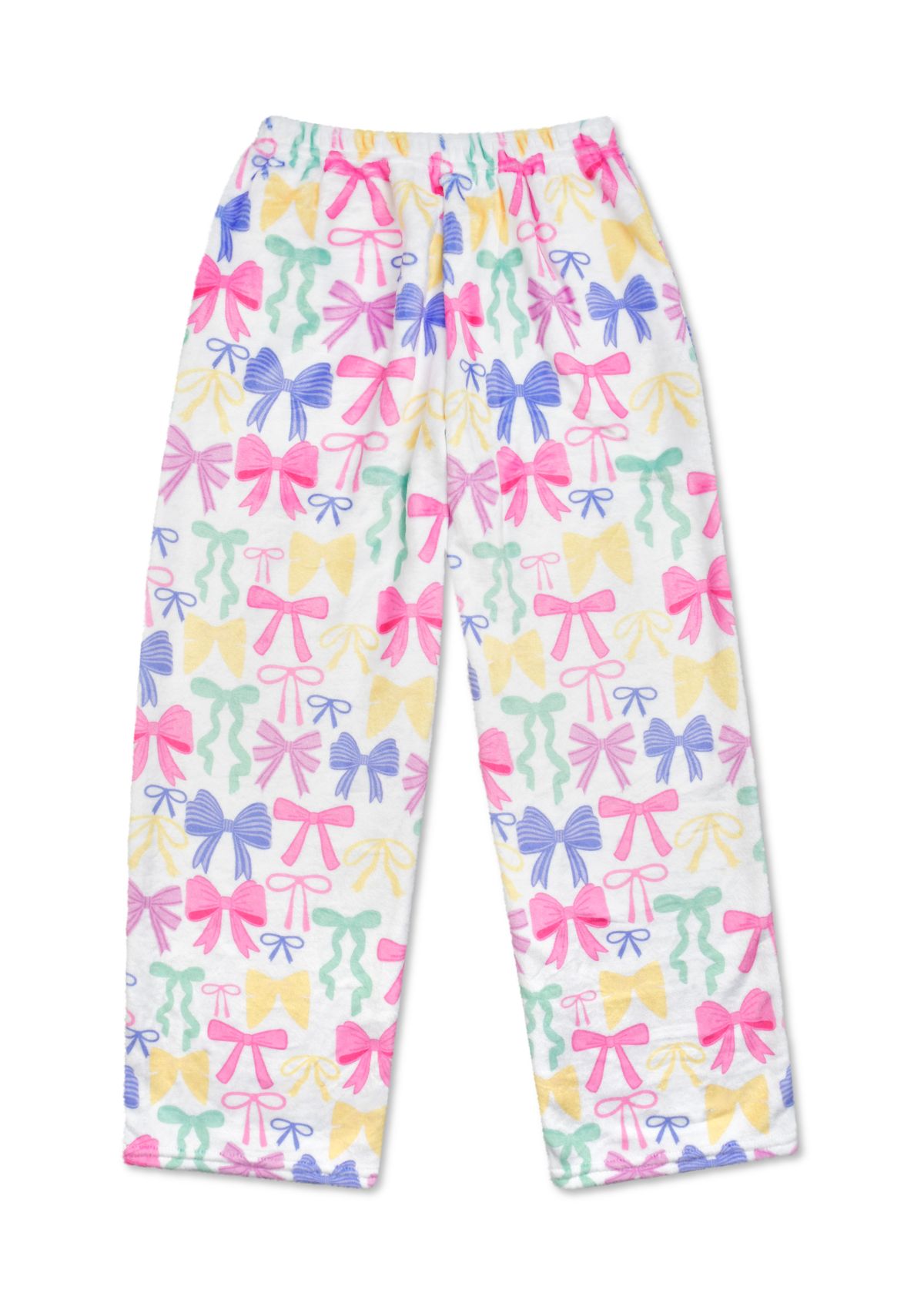 Girls 7-16 Pretty bows Plush Pants