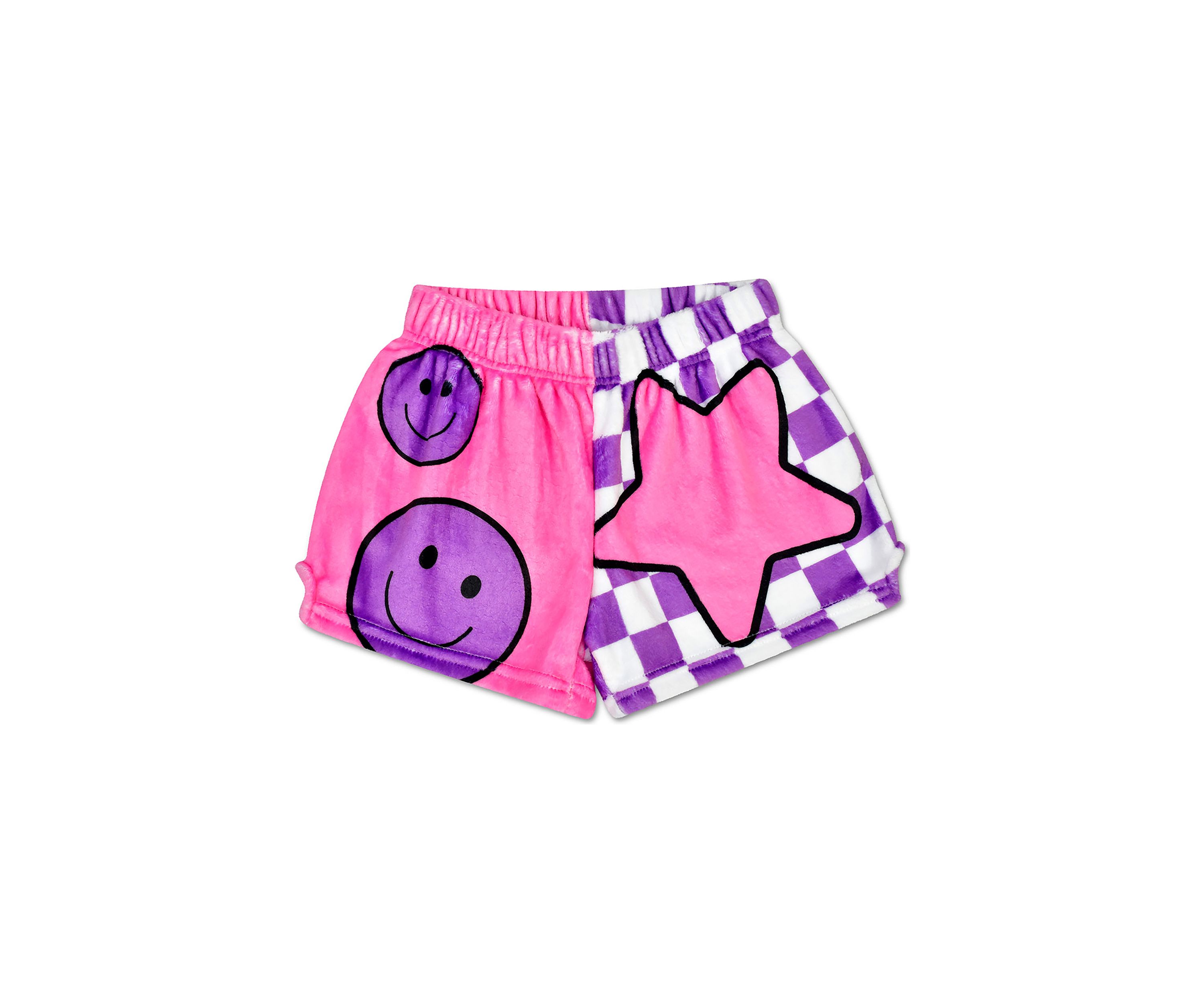 Girls 7-16 Printed Plush Shorts