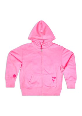 iscream Girls 7-16 Smile Zip Up Hooded Sweatshirt