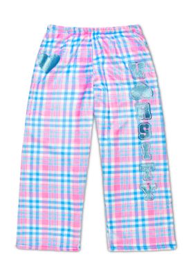 iscream Girl 7-16 Varsity Plaid Plush Pants, XS