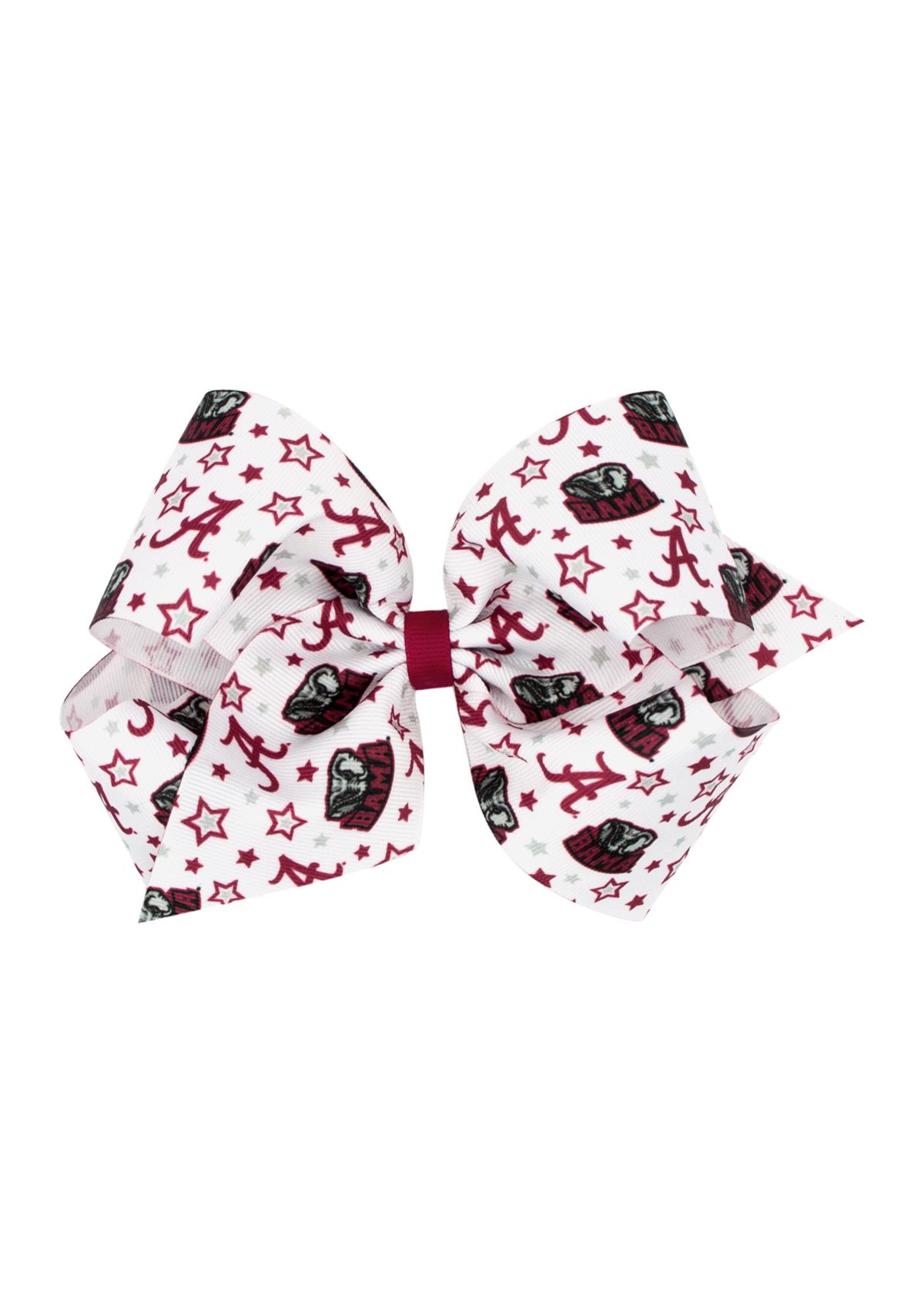 NCAA King Signature Collegiate Logo Print Grosgrain Bow