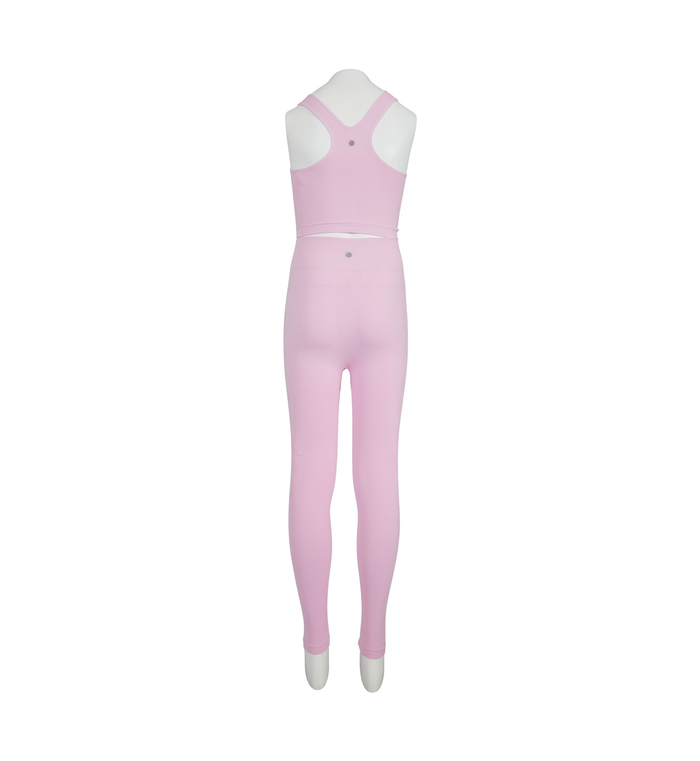 Girls 7-16 Ribbed Seamless Scoop Neck Top and Floral Jacquard Legging Set