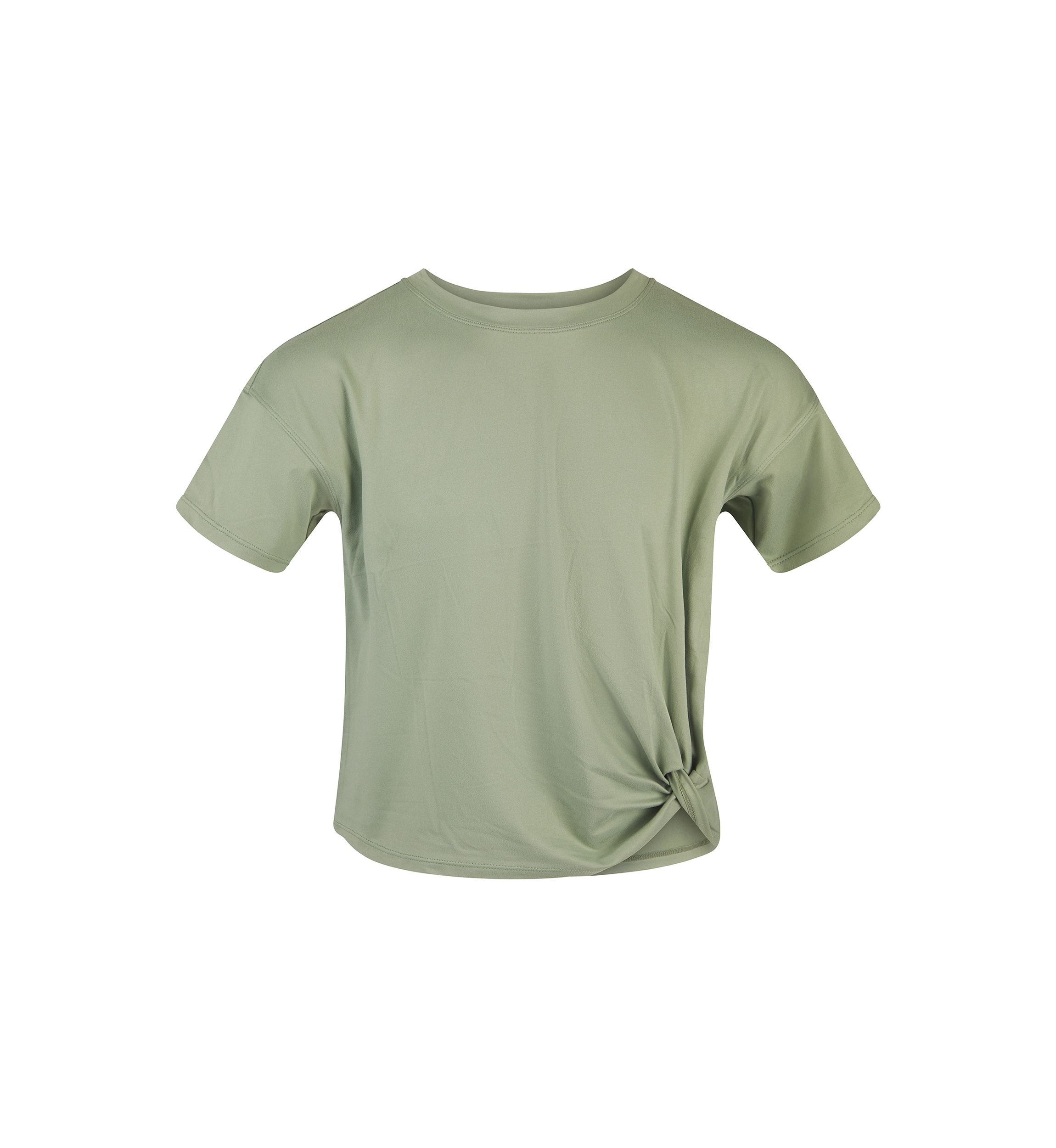 Girls 7-16 Boxy Cropped Knot Front Solid T-Shirt - 2 Pack