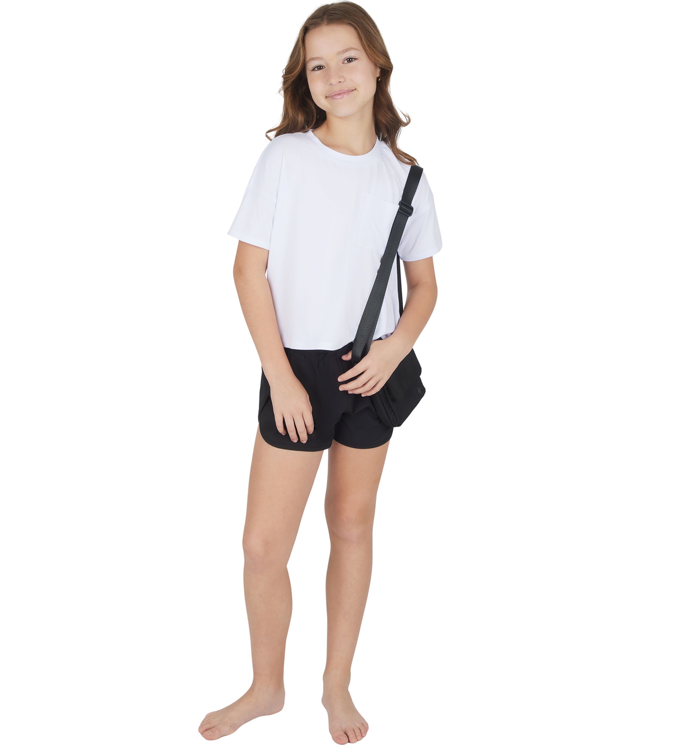 Girls 7-16 Super Soft Boxy T-Shirt and Shorts Set