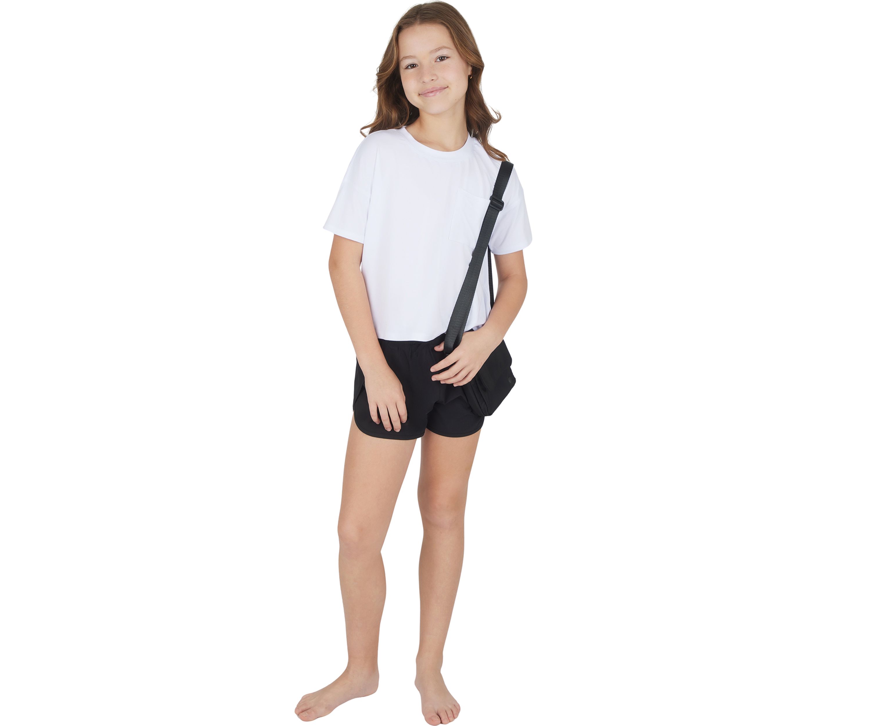 Girls 7-16 Super Soft Boxy T-Shirt and Shorts Set