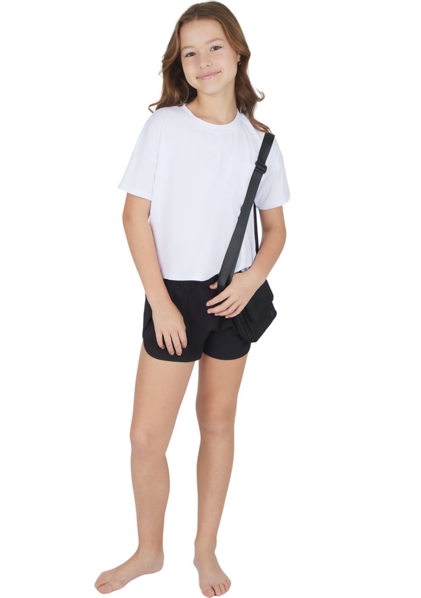 Girls 7-16 Super Soft Boxy T-Shirt and Shorts Set