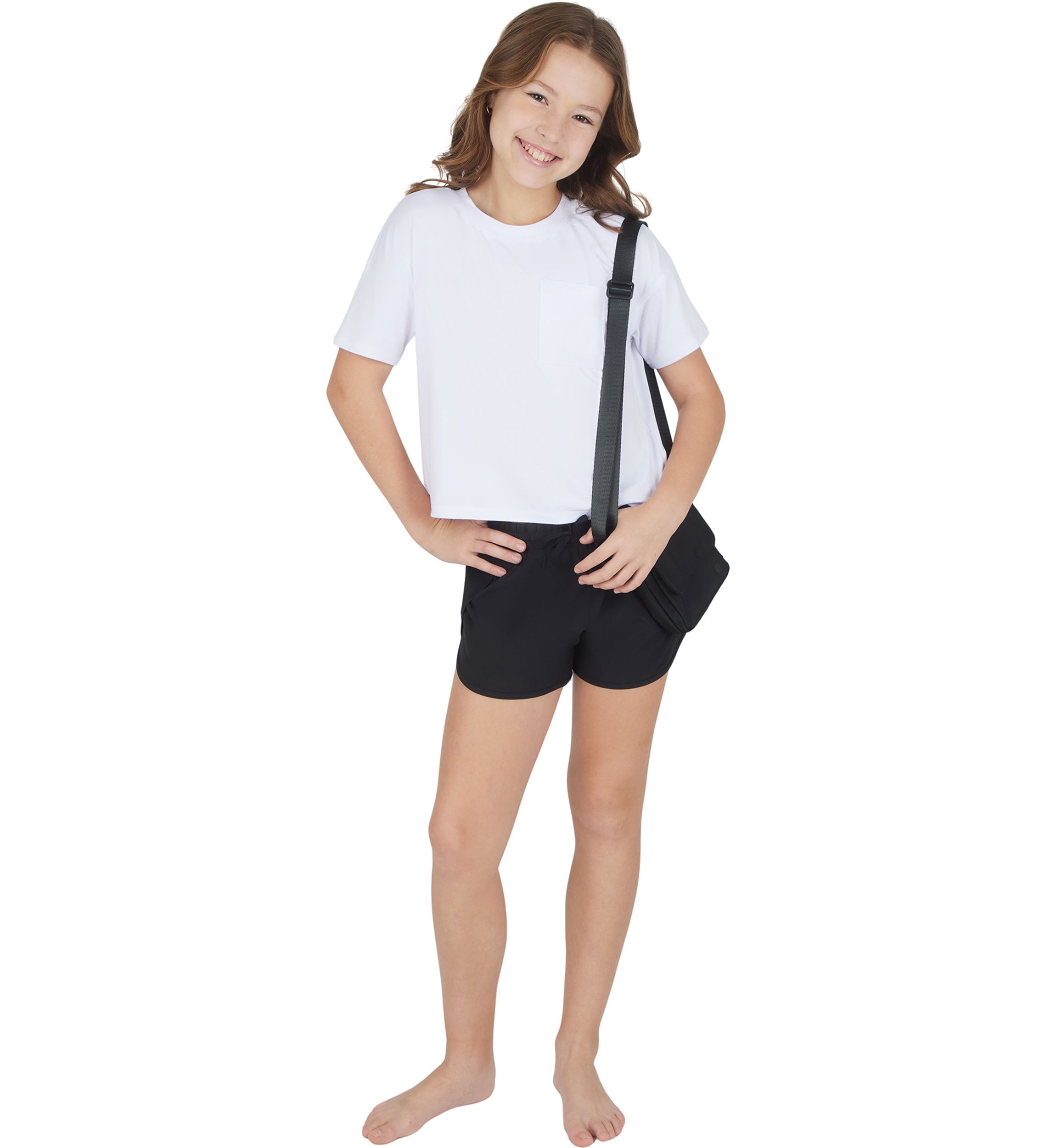 Girls 7-16 Super Soft Boxy T-Shirt and Shorts Set