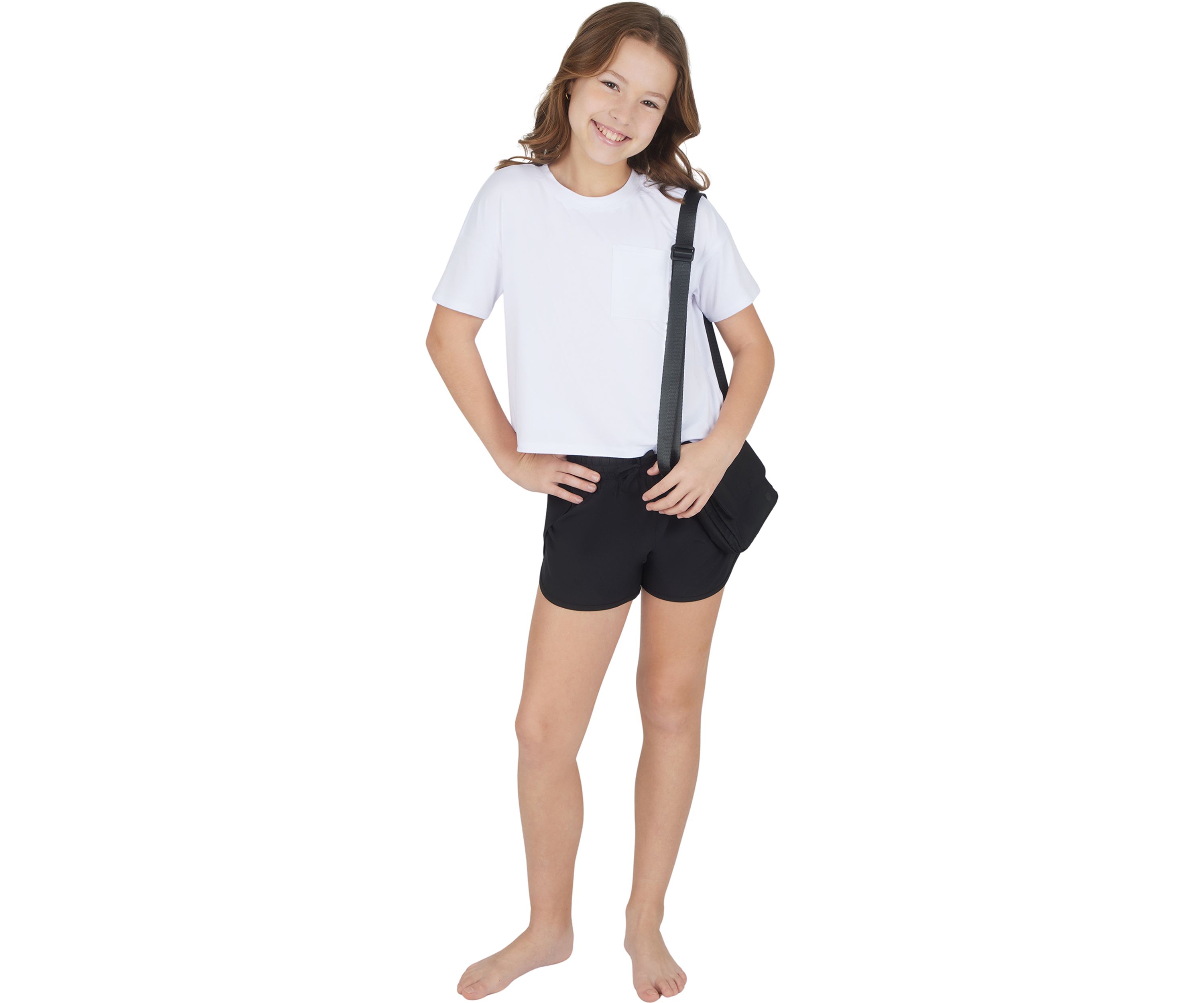 Girls 7-16 Super Soft Boxy T-Shirt and Shorts Set