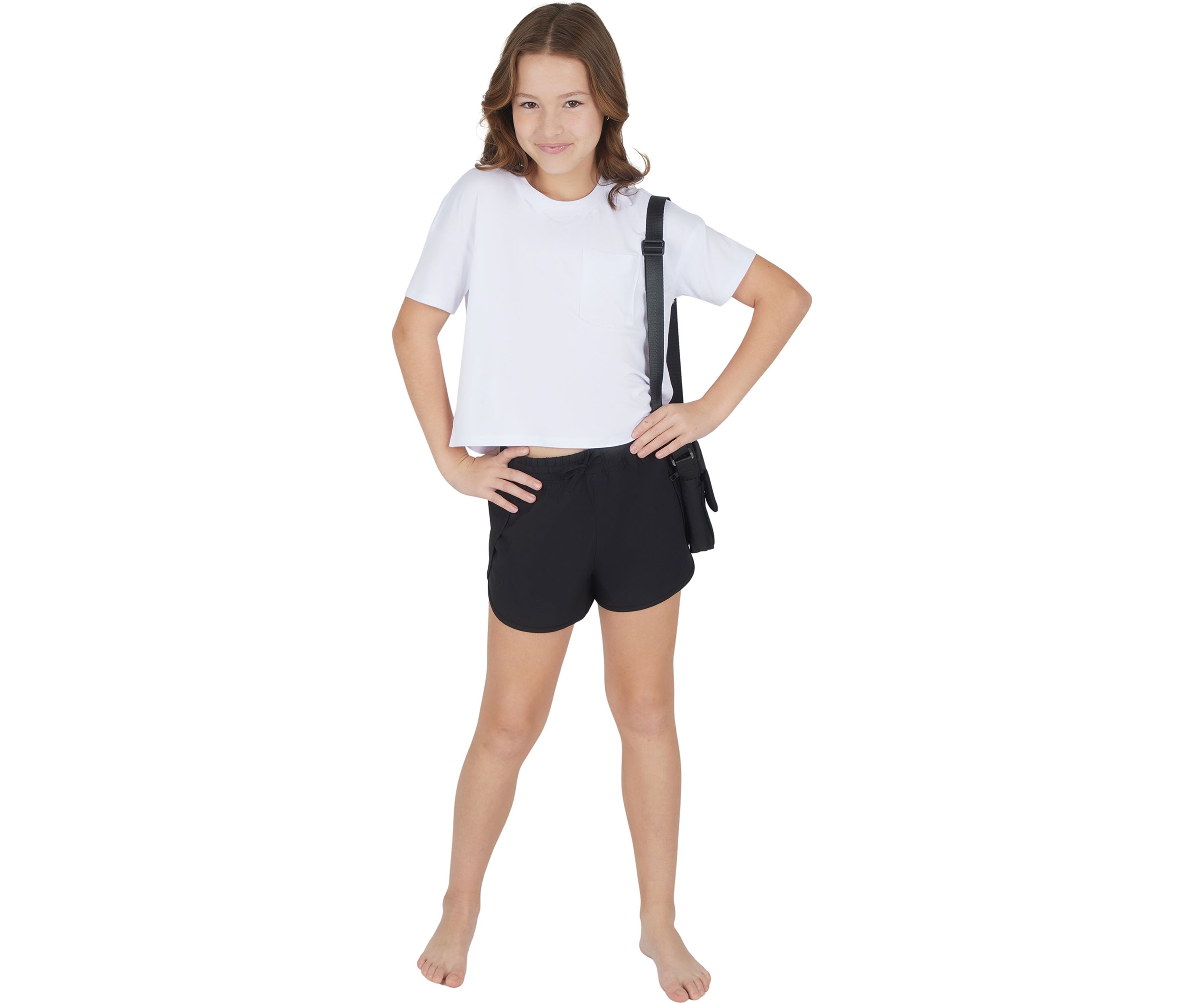 Girls 7-16 Super Soft Boxy T-Shirt and Shorts Set
