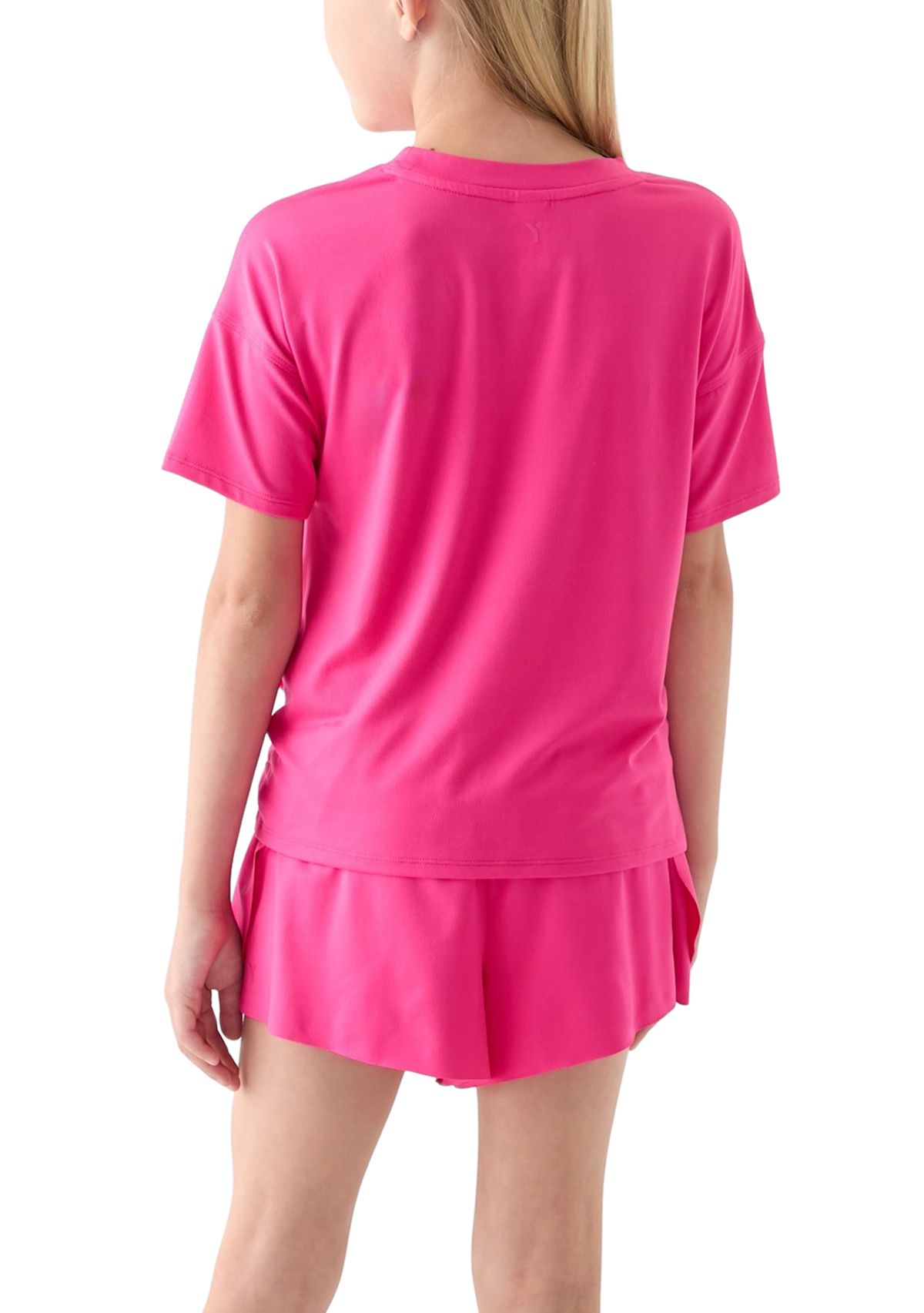 Girls 7-16 Super Soft Twist Top, Shorts, and Bag Set 