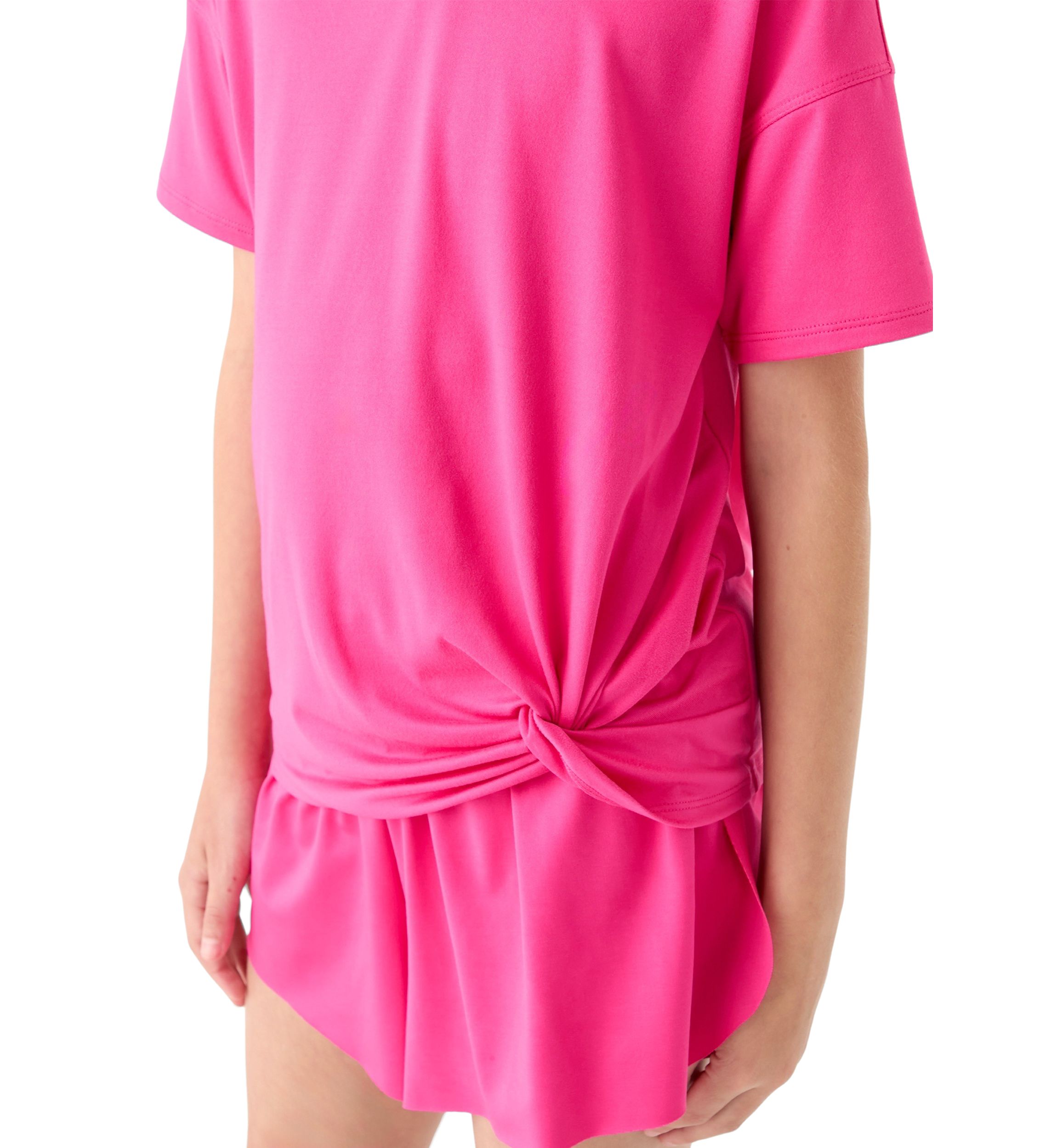 Girls 7-16 Super Soft Twist Top, Shorts, and Bag Set 