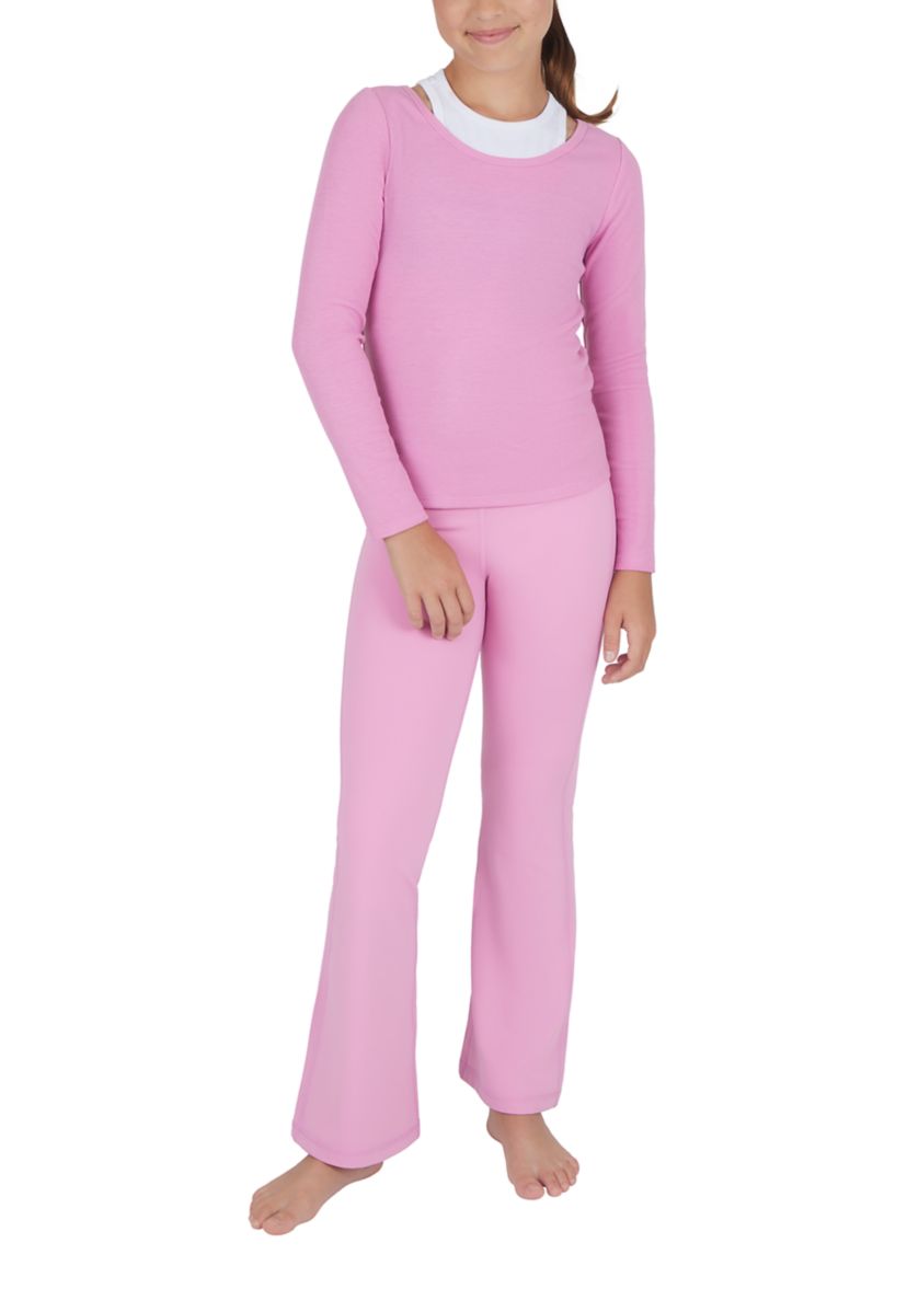 Girls 7-16 Long Sleeve Top and Pants Set
