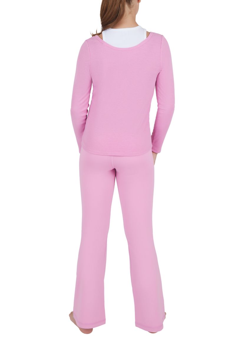 Girls 7-16 Long Sleeve Top and Pants Set