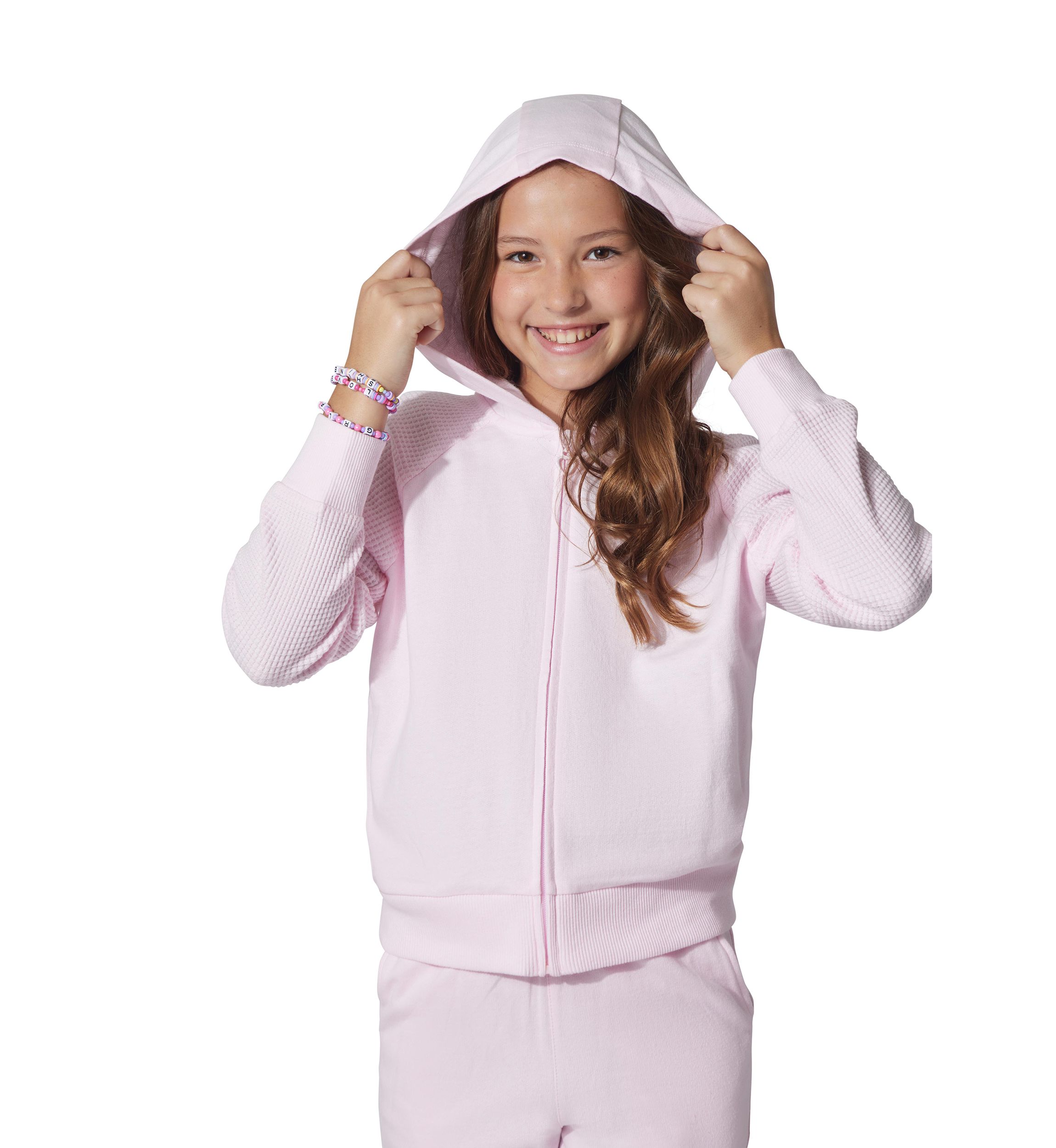 Girls 7-16 Comfy Cutie Brushed Terry Waffle Set 
