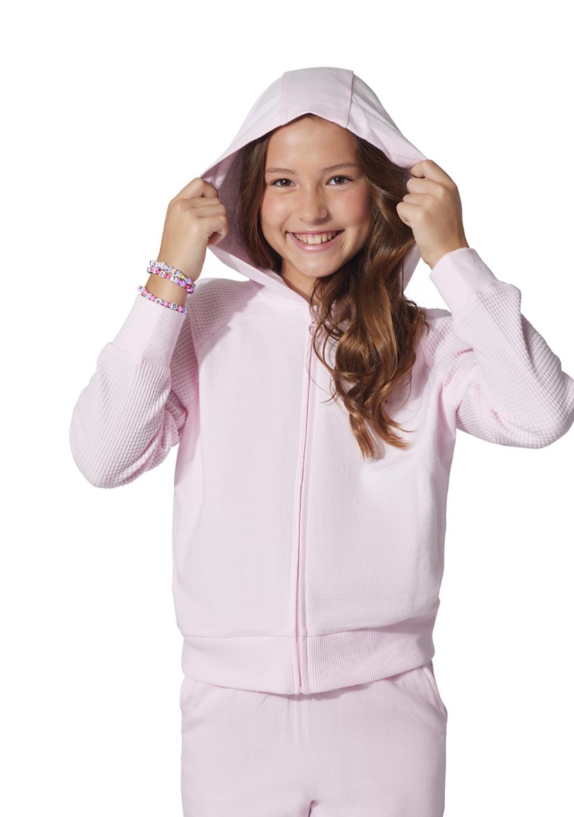 Girls 7-16 Comfy Cutie Brushed Terry Waffle Set 
