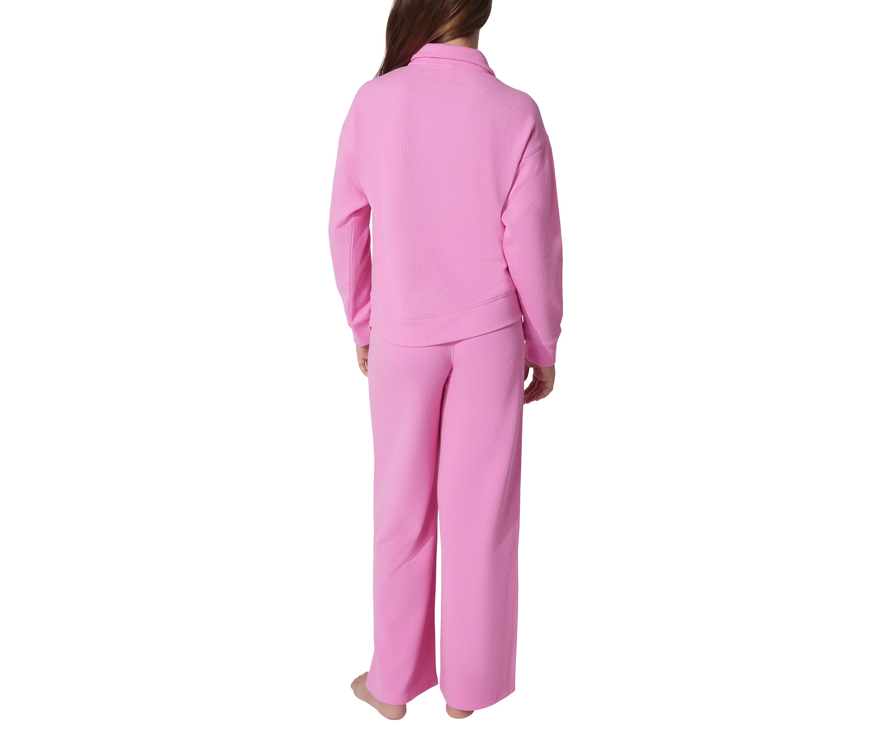Girls 7-16 Scuba Rib Chill Quarter Zip Set