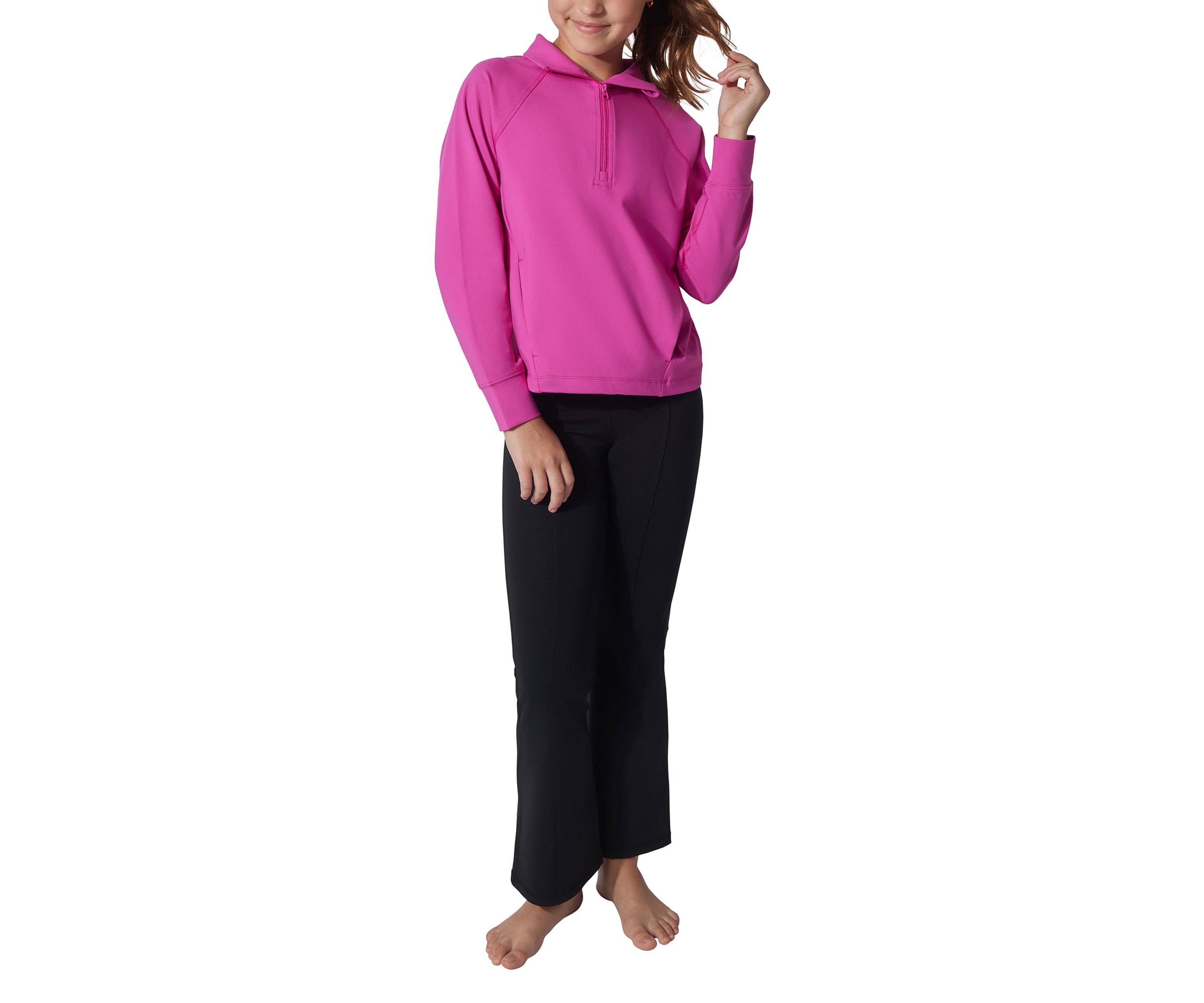 Girls 7-16 Lux Half Zip Chaser Flare Set
