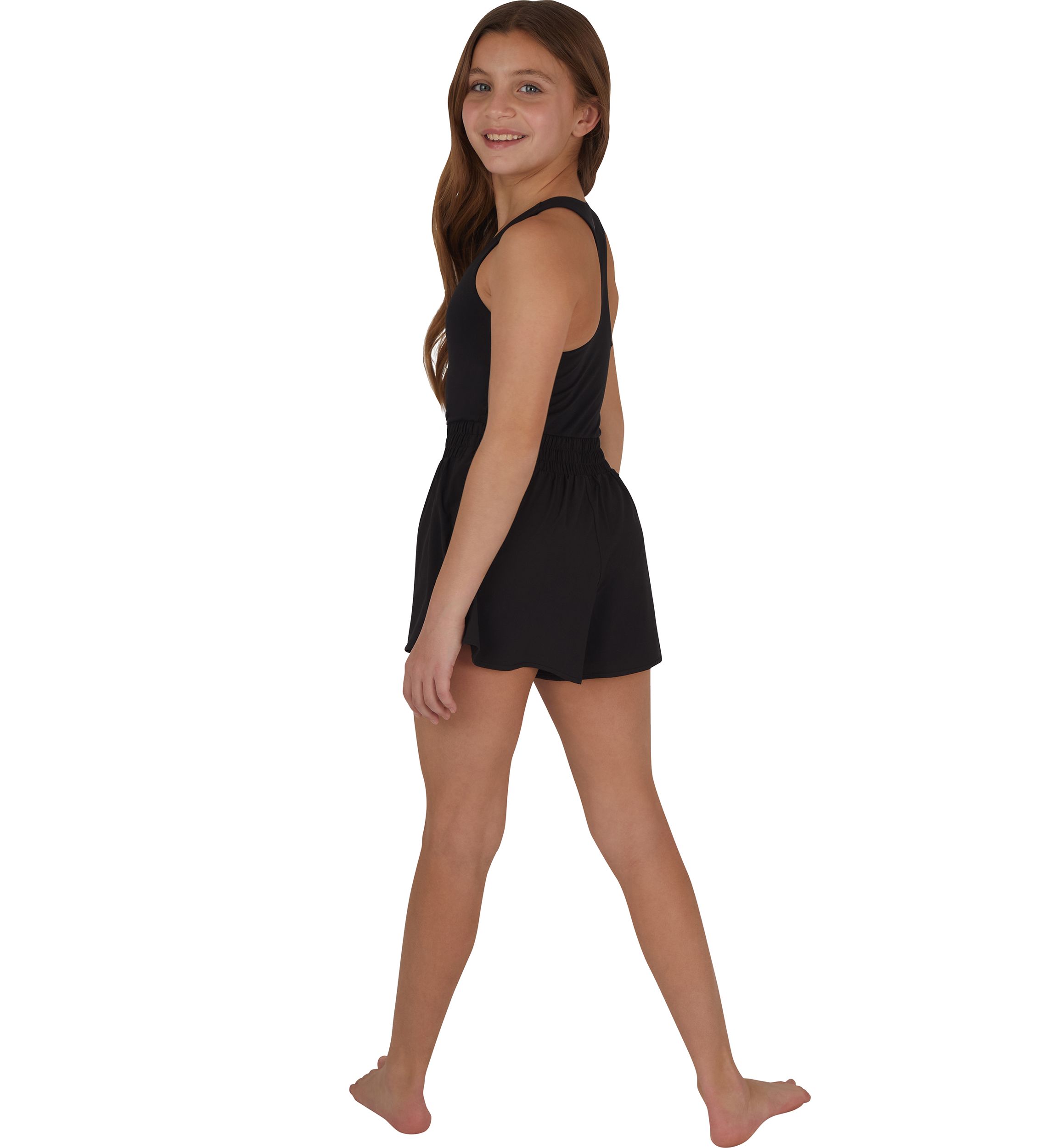 Girls 7-16 Tank Flutter Romper