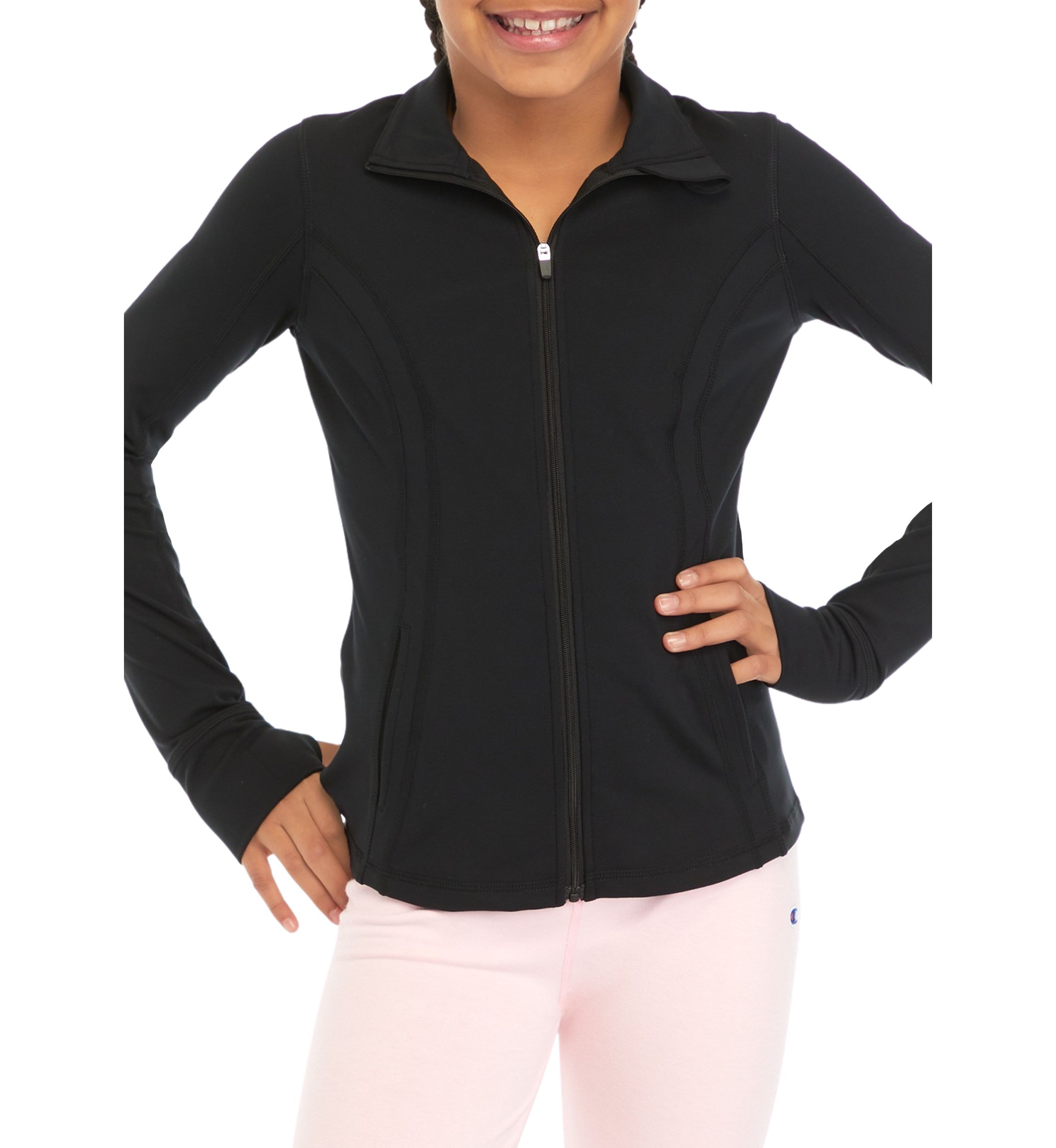Girls 7-16 Long Sleeve Zip Front Jacket