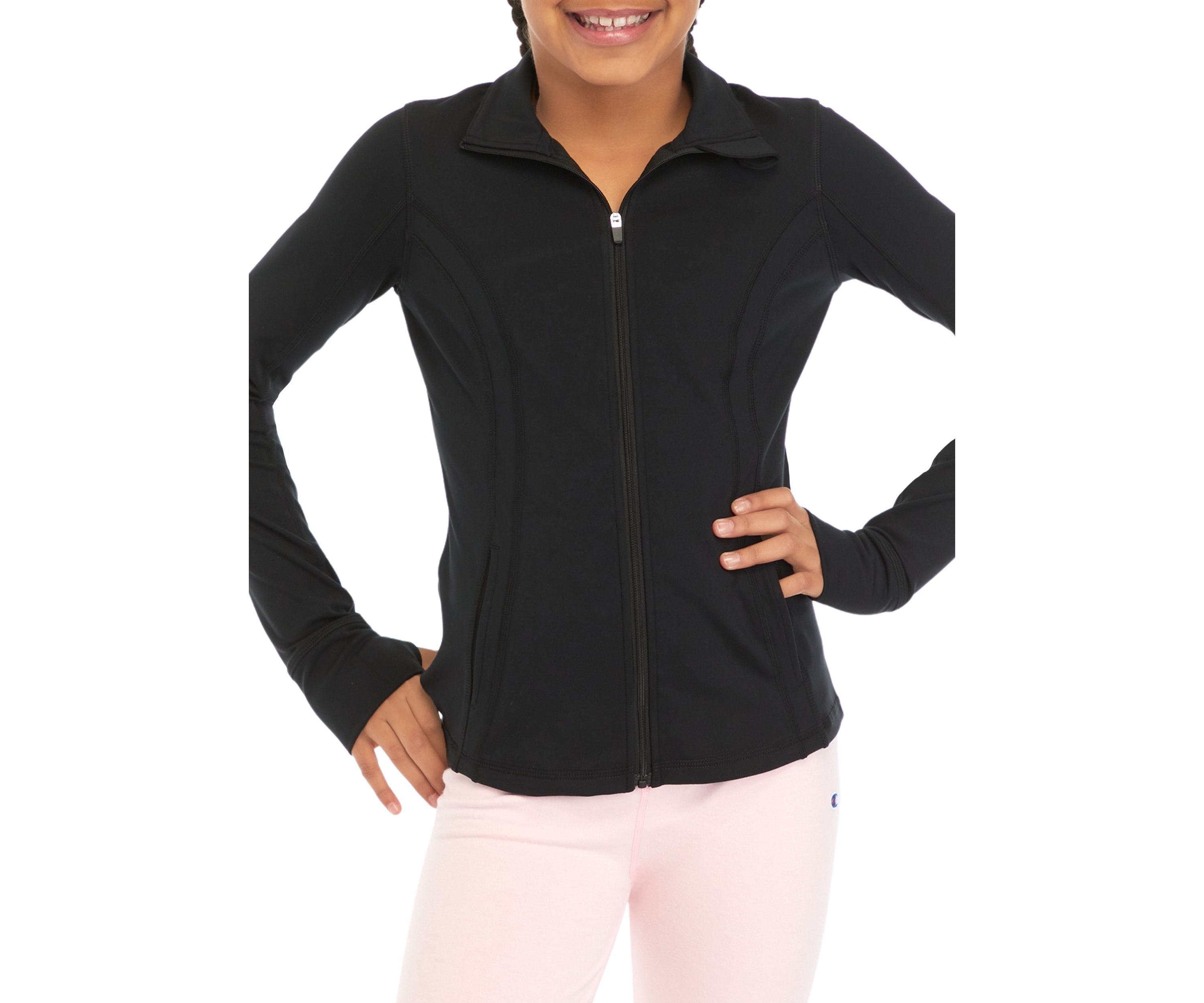 Girls 7-16 Long Sleeve Zip Front Jacket
