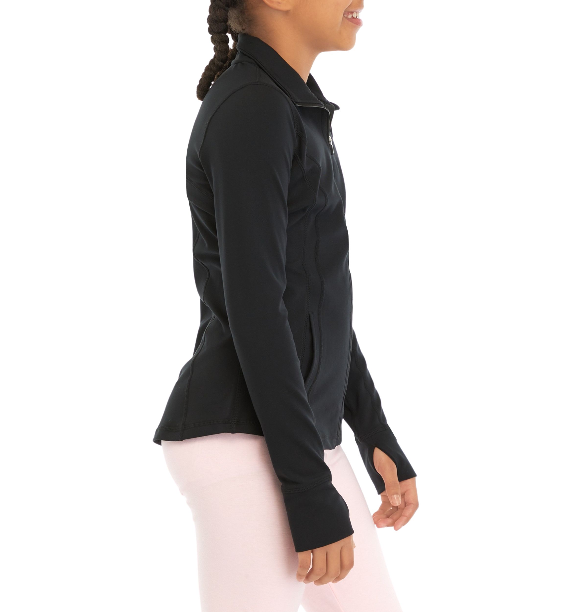 Girls 7-16 Long Sleeve Zip Front Jacket