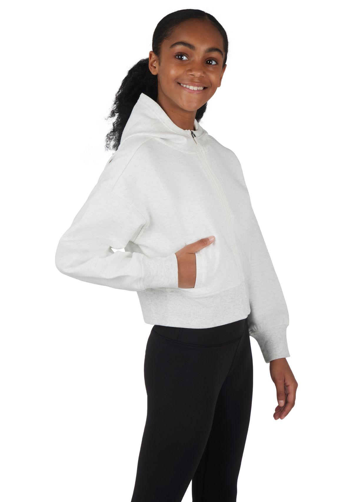 Girls 7-16 Zip Front Hoodie