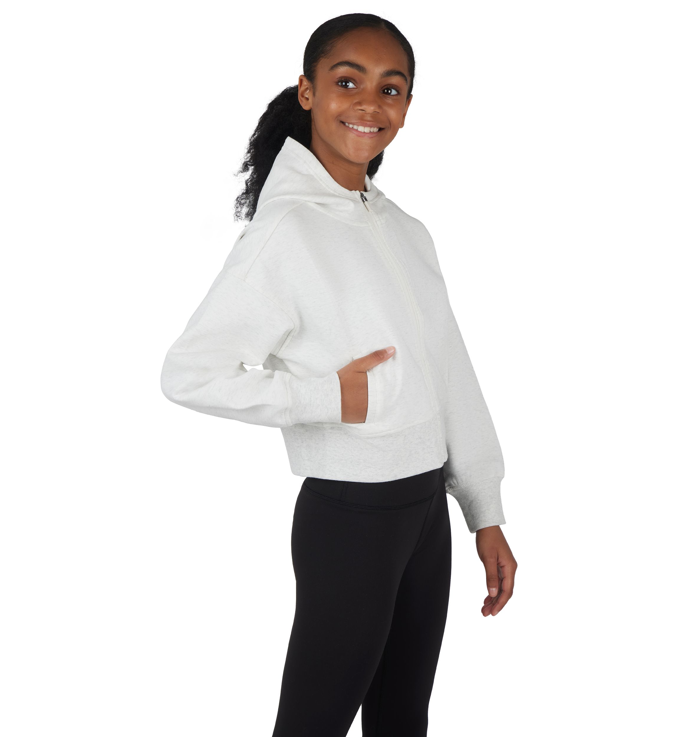 Girls 7-16 Zip Front Hoodie