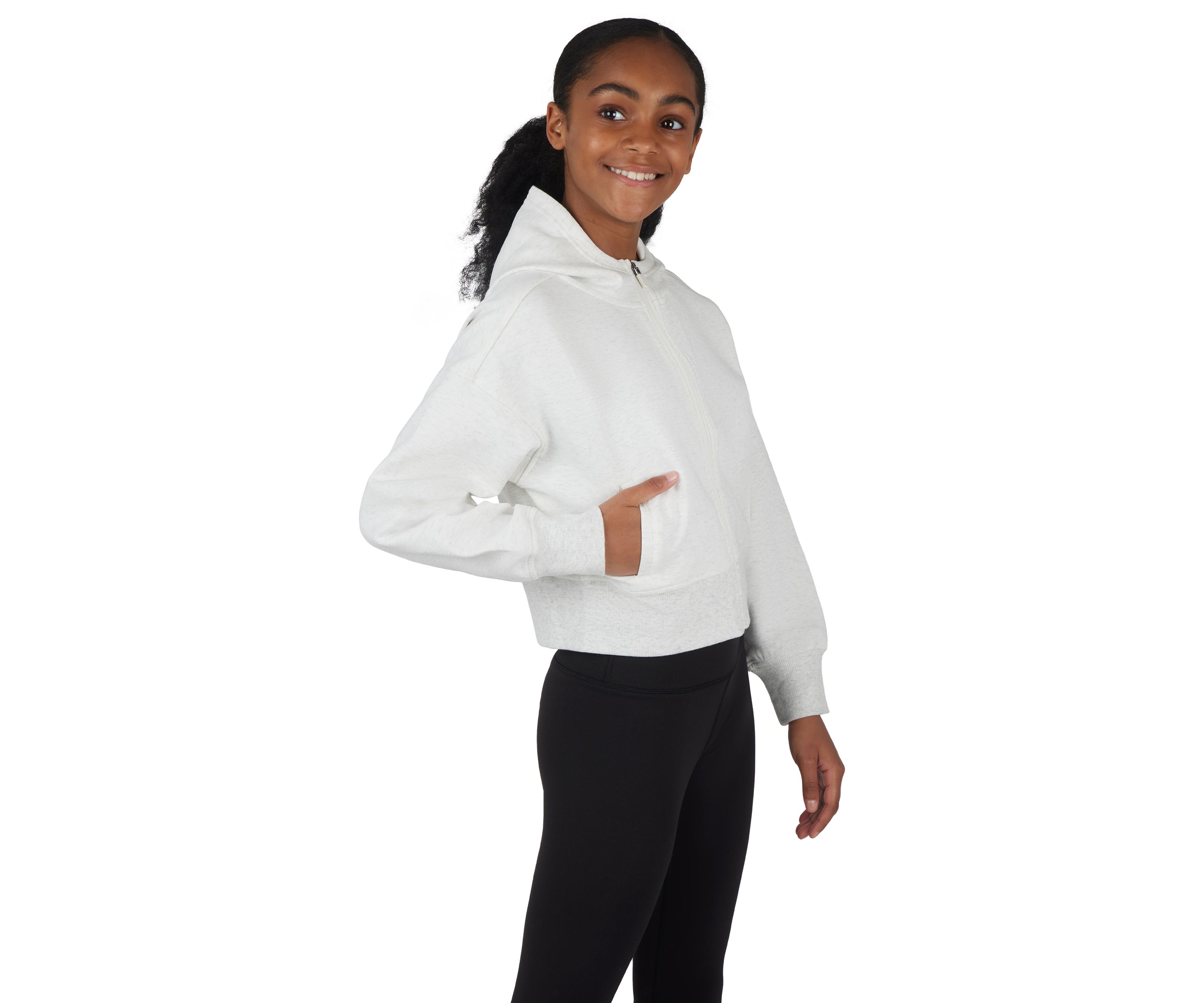 Girls 7-16 Zip Front Hoodie