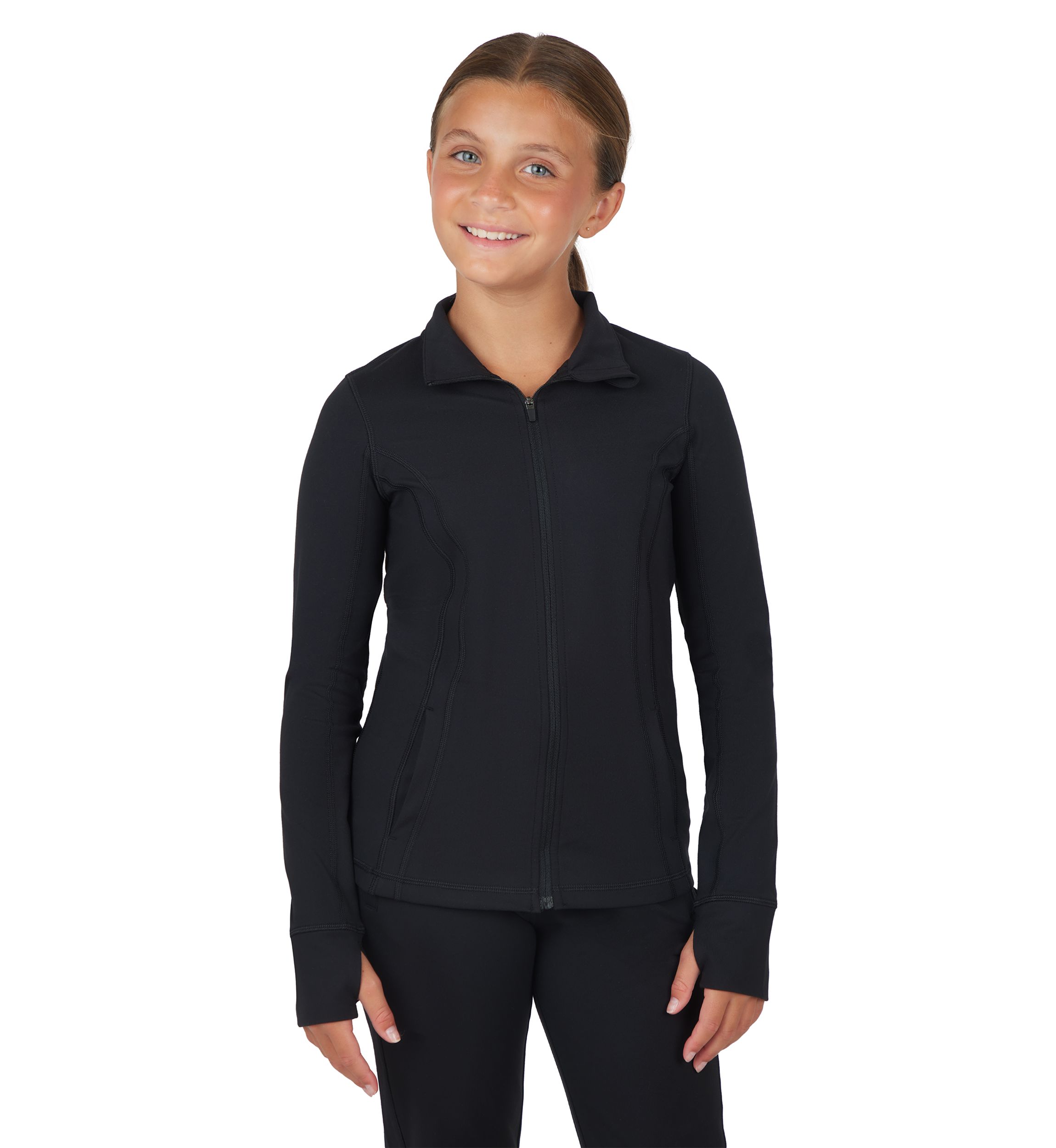 Girls 7-16 Performance Zip Up Jacket 