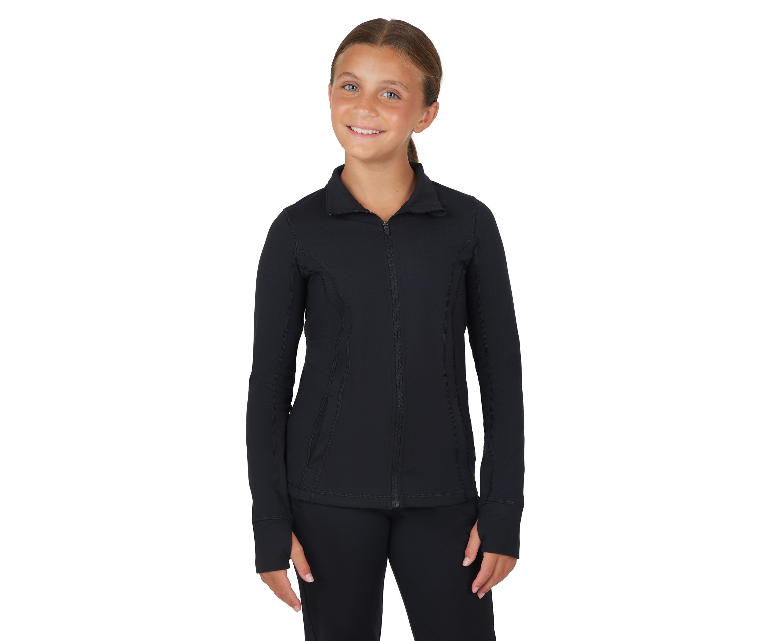 Girls 7-16 Performance Zip Up Jacket 