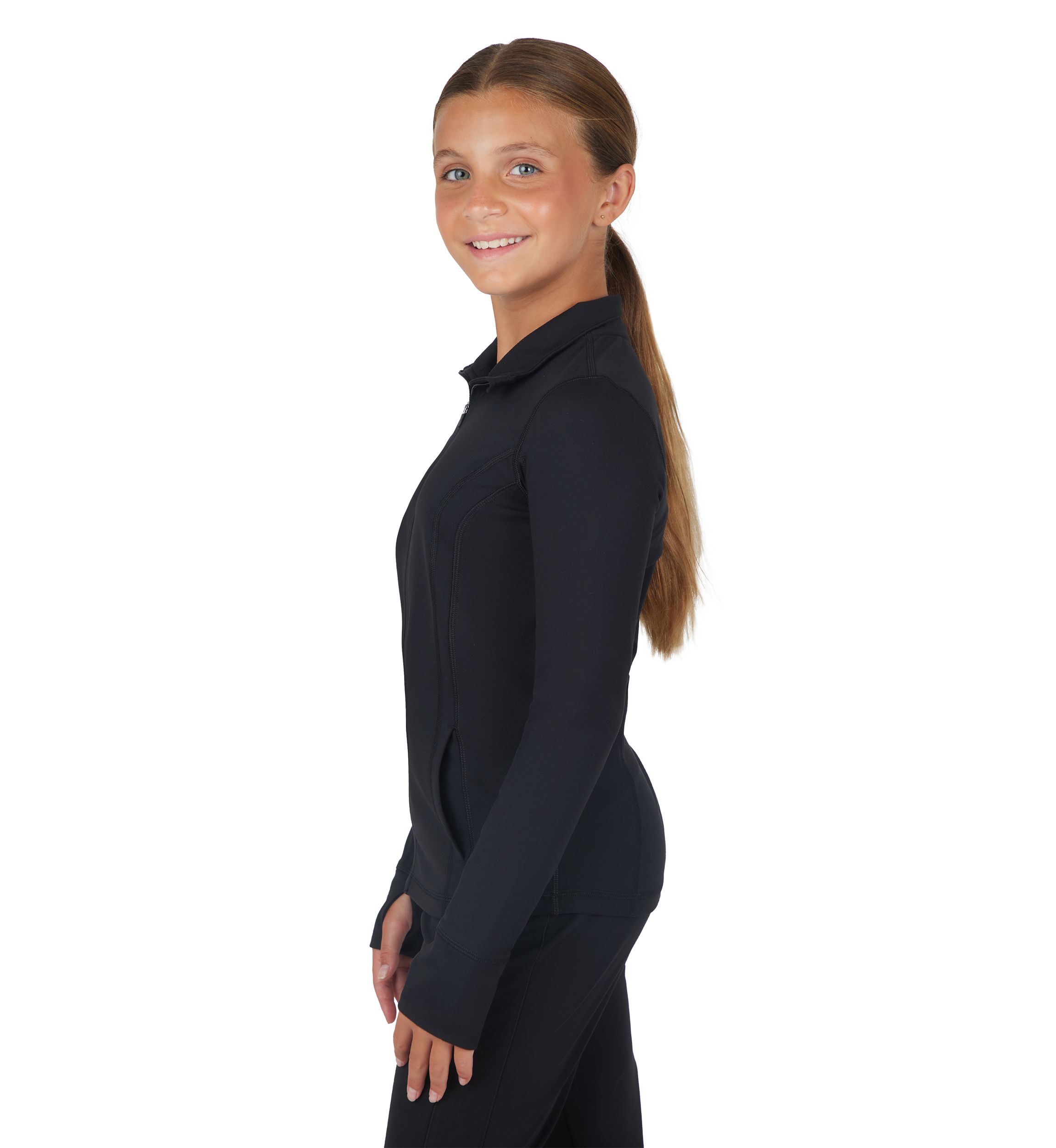 Girls 7-16 Performance Zip Up Jacket 