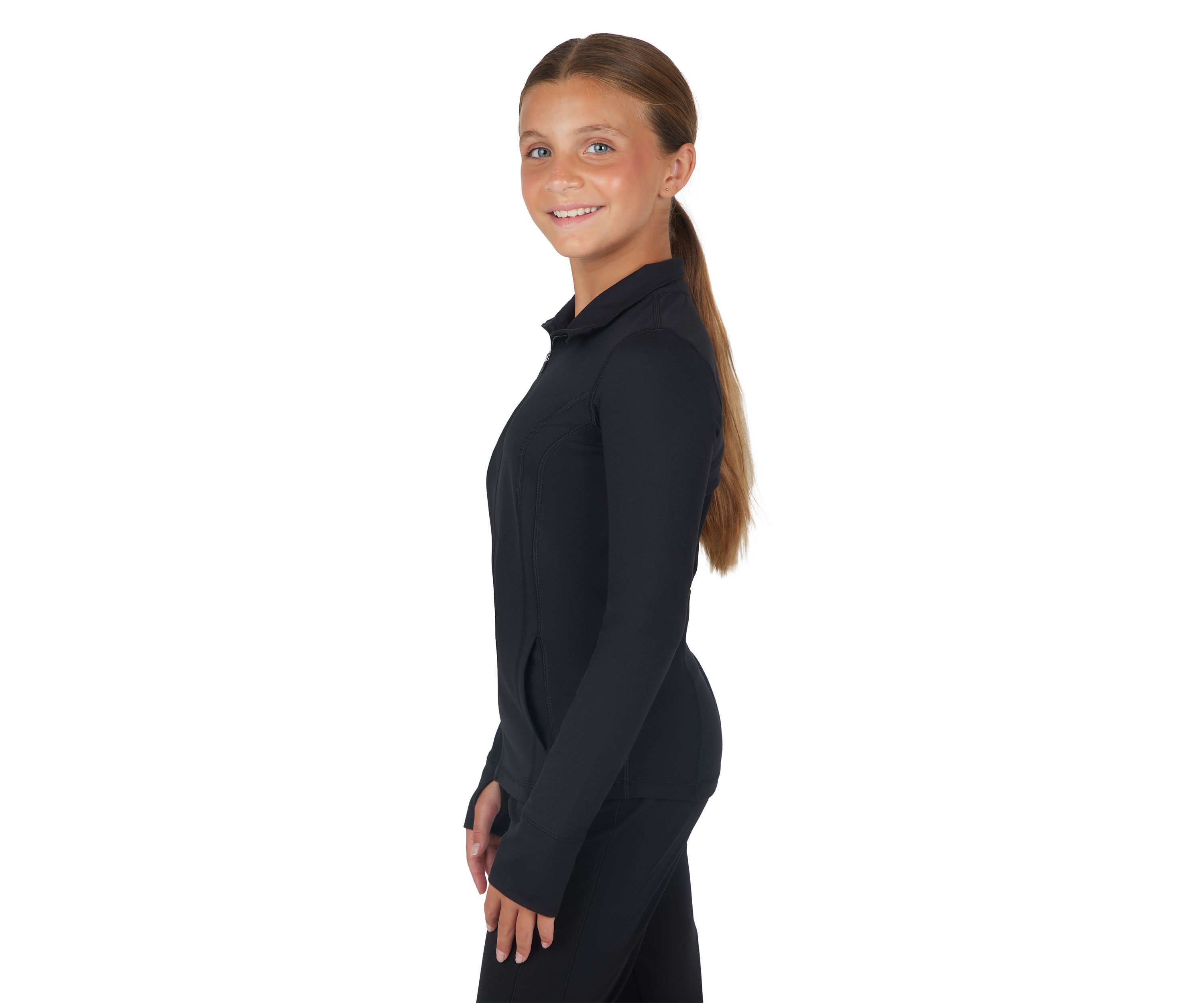 Girls 7-16 Performance Zip Up Jacket 
