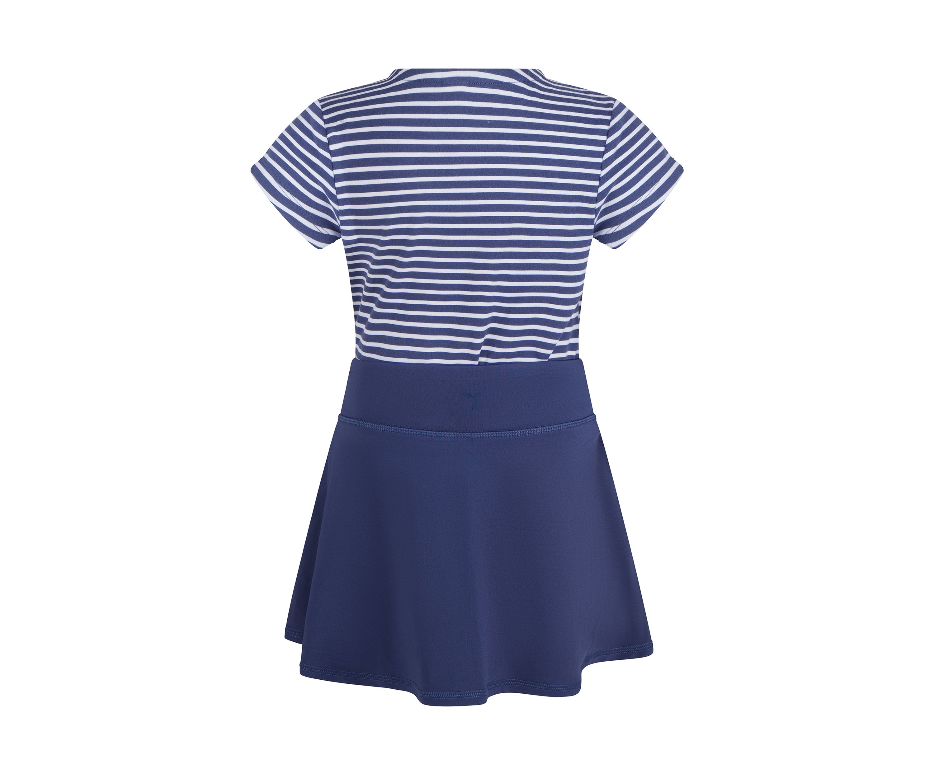 Girls 4-6x Jersey Stripe T-Shirt to Crossover Skirt Dress with Scrunchie