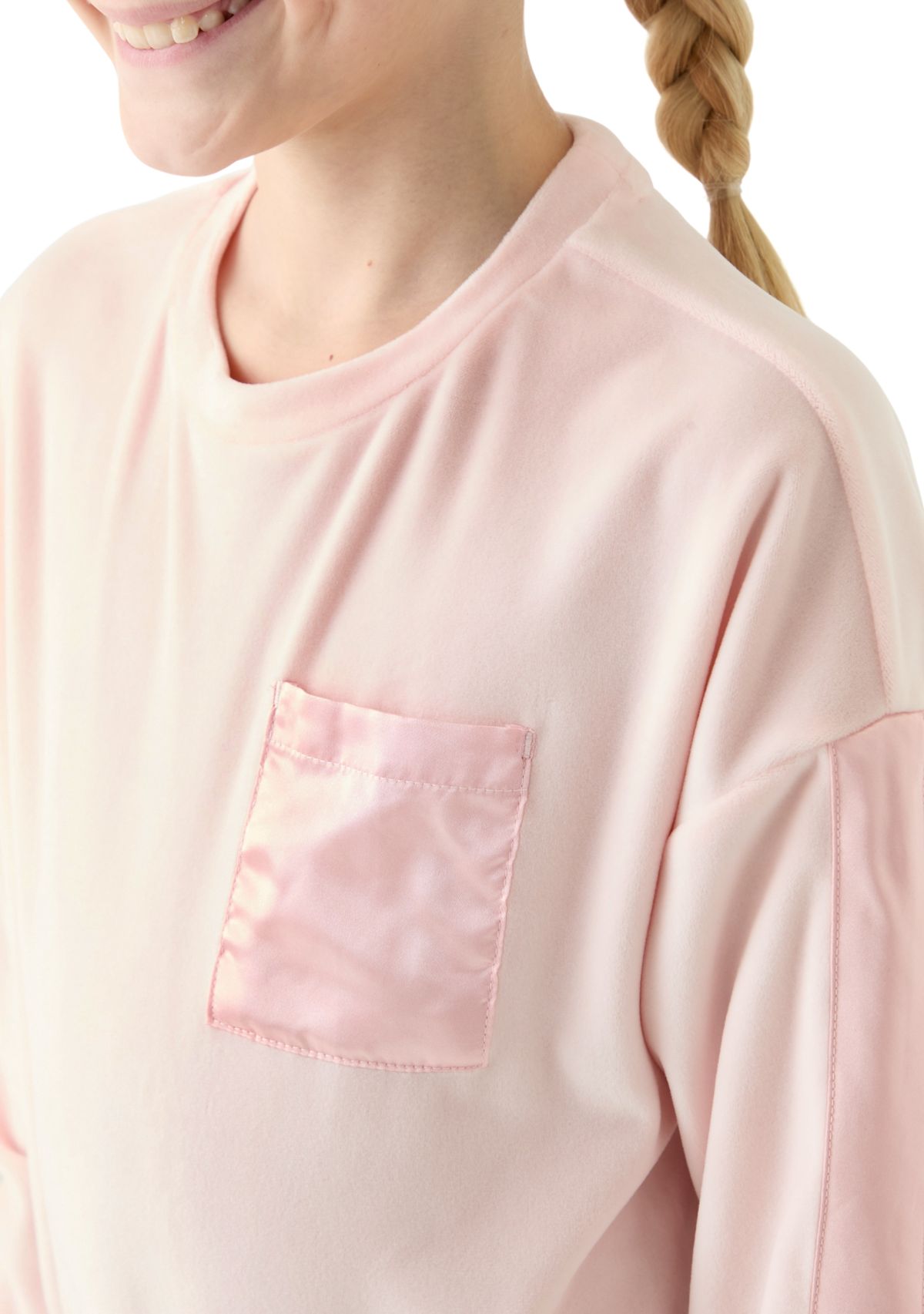 Girls 7-16 Velour Hoodie