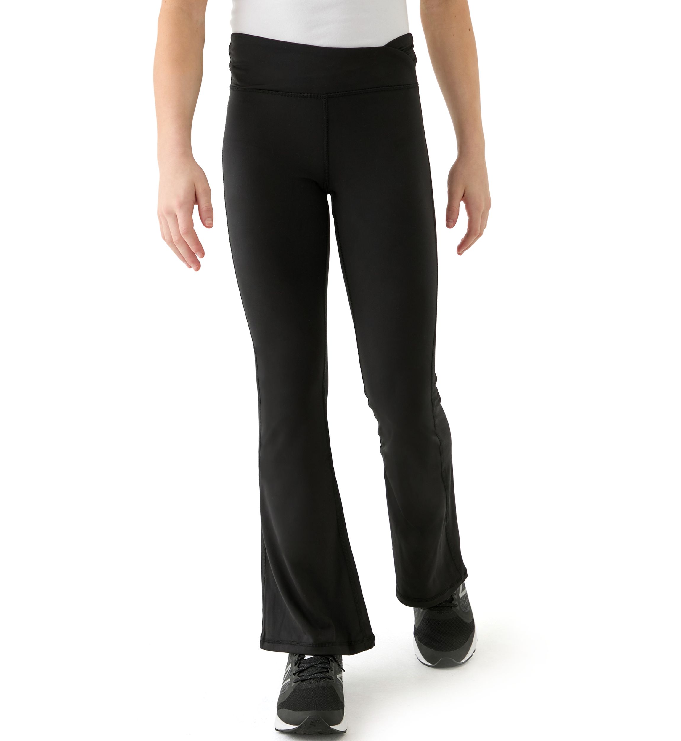 Girls 7-16 High Rise Ruched Flared Pants