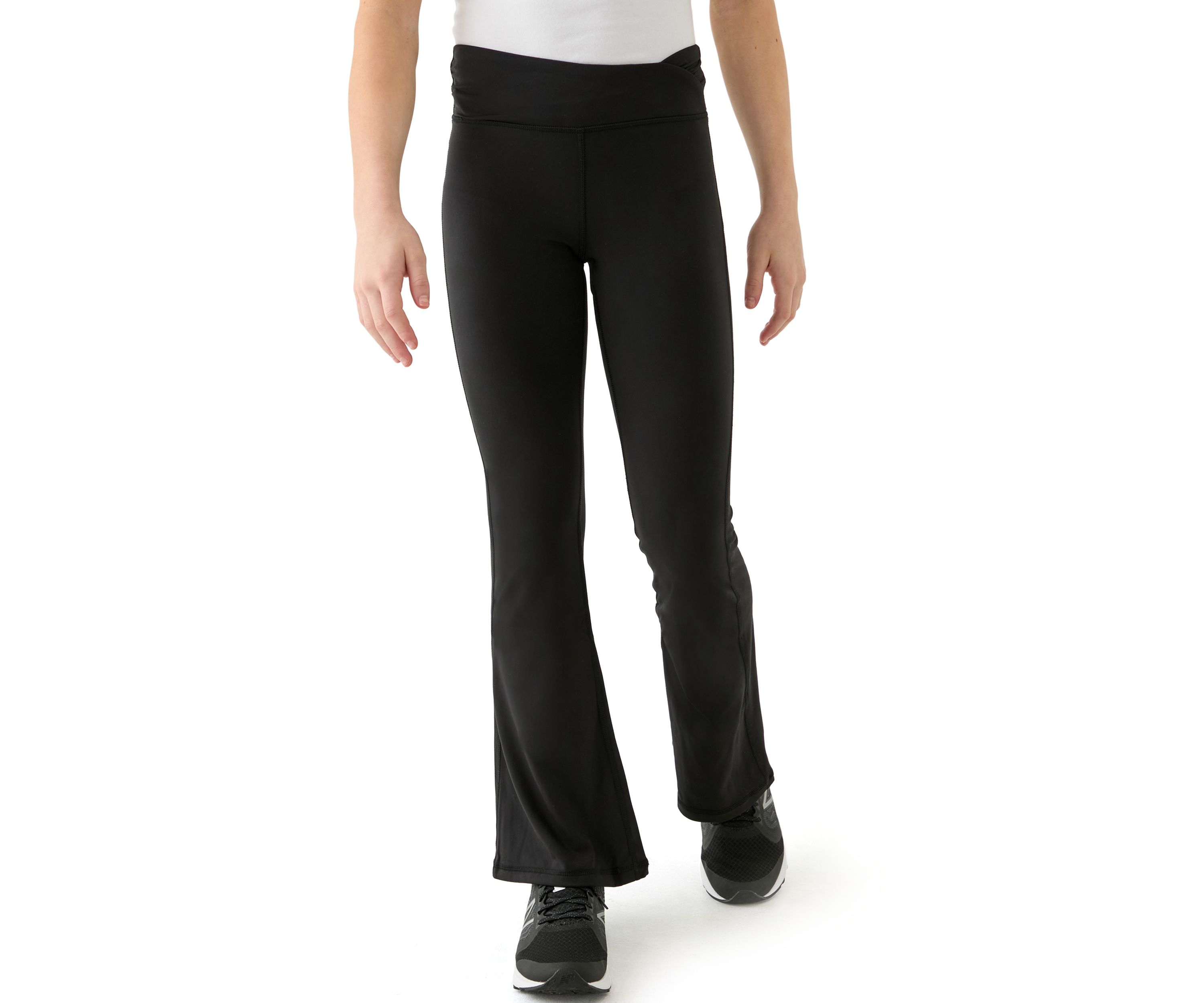 Girls 7-16 High Rise Ruched Flared Pants