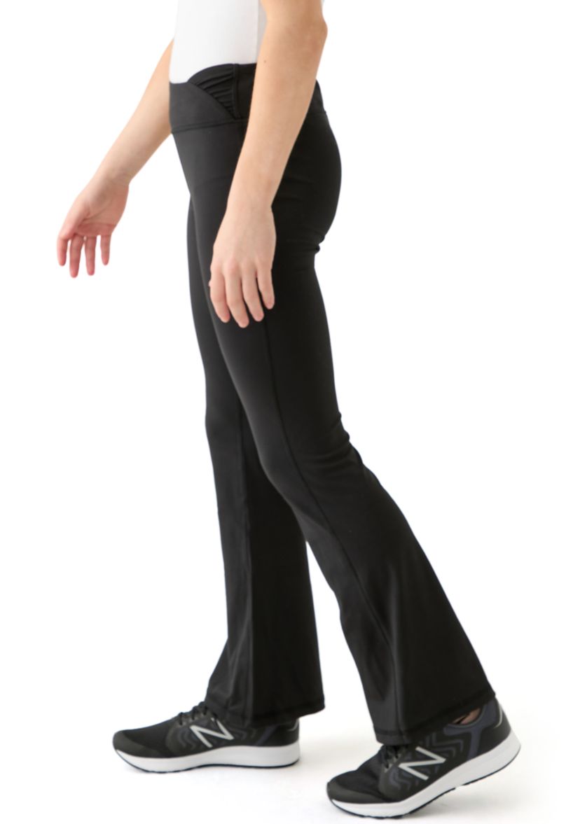 Girls 7-16 High Rise Ruched Flared Pants